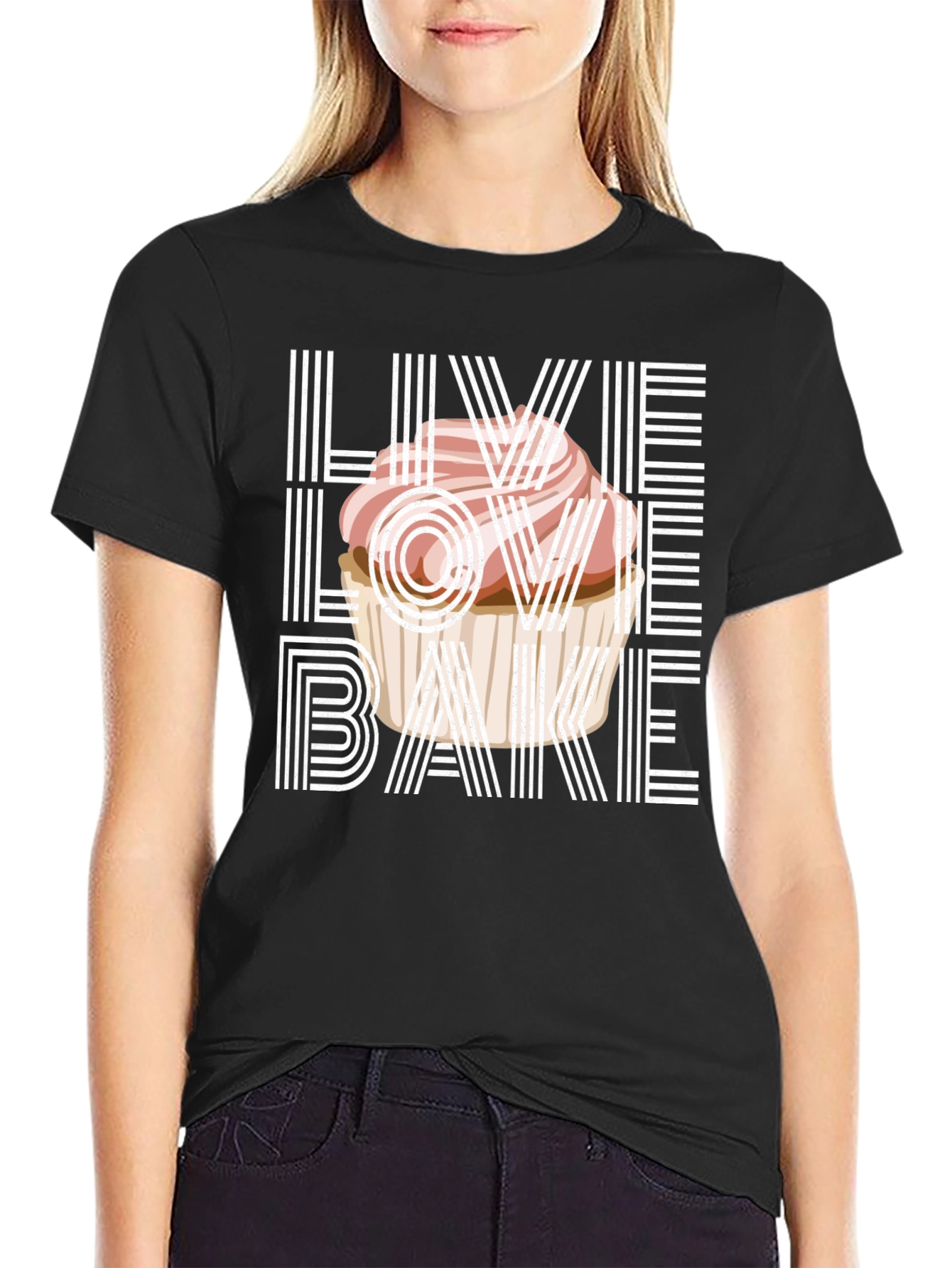 Live Love Bake Graphic T-Shirt