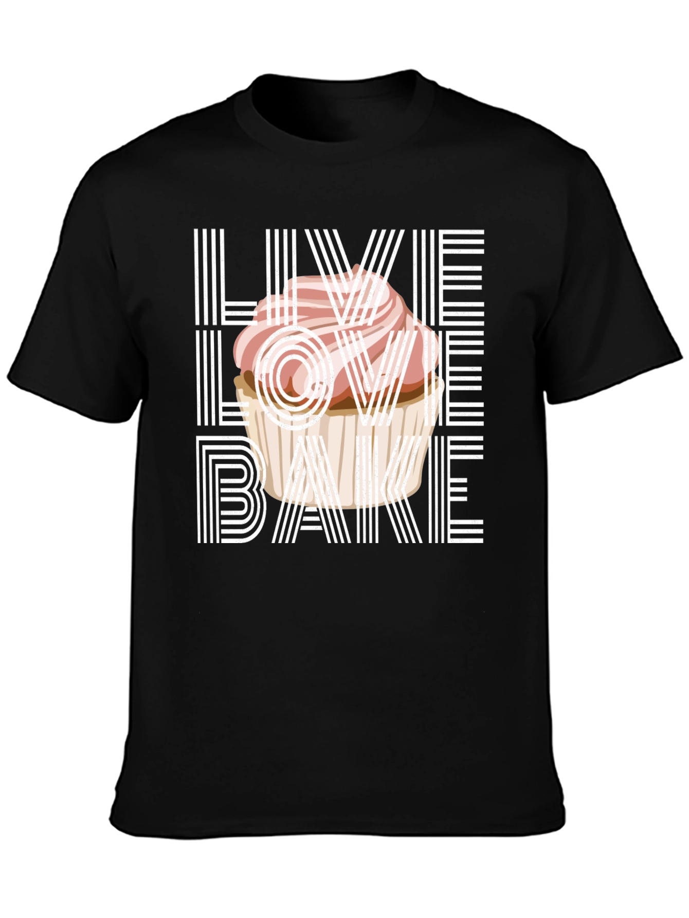 Live Love Bake Graphic T-Shirt