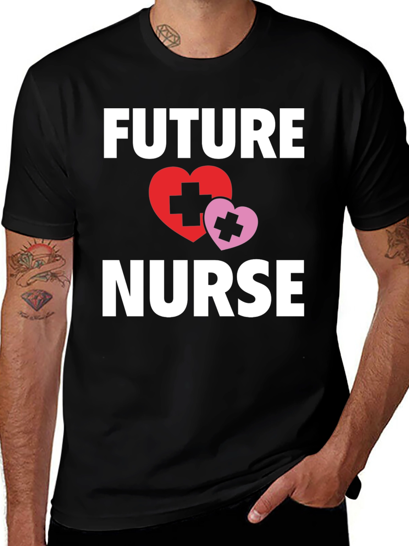 Future Nurse T-Shirt with Heart Graphic