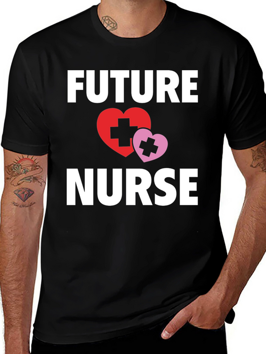 Future Nurse T-Shirt with Heart Graphic