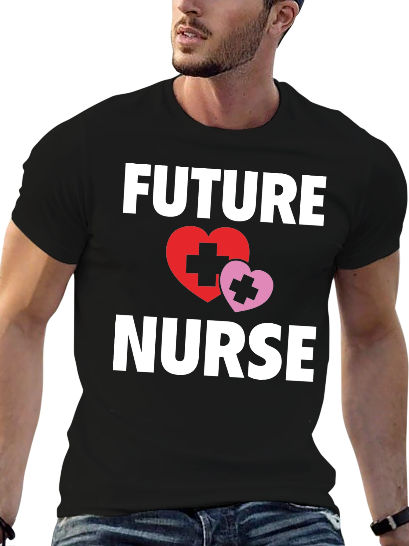 Future Nurse T-Shirt with Heart Graphic