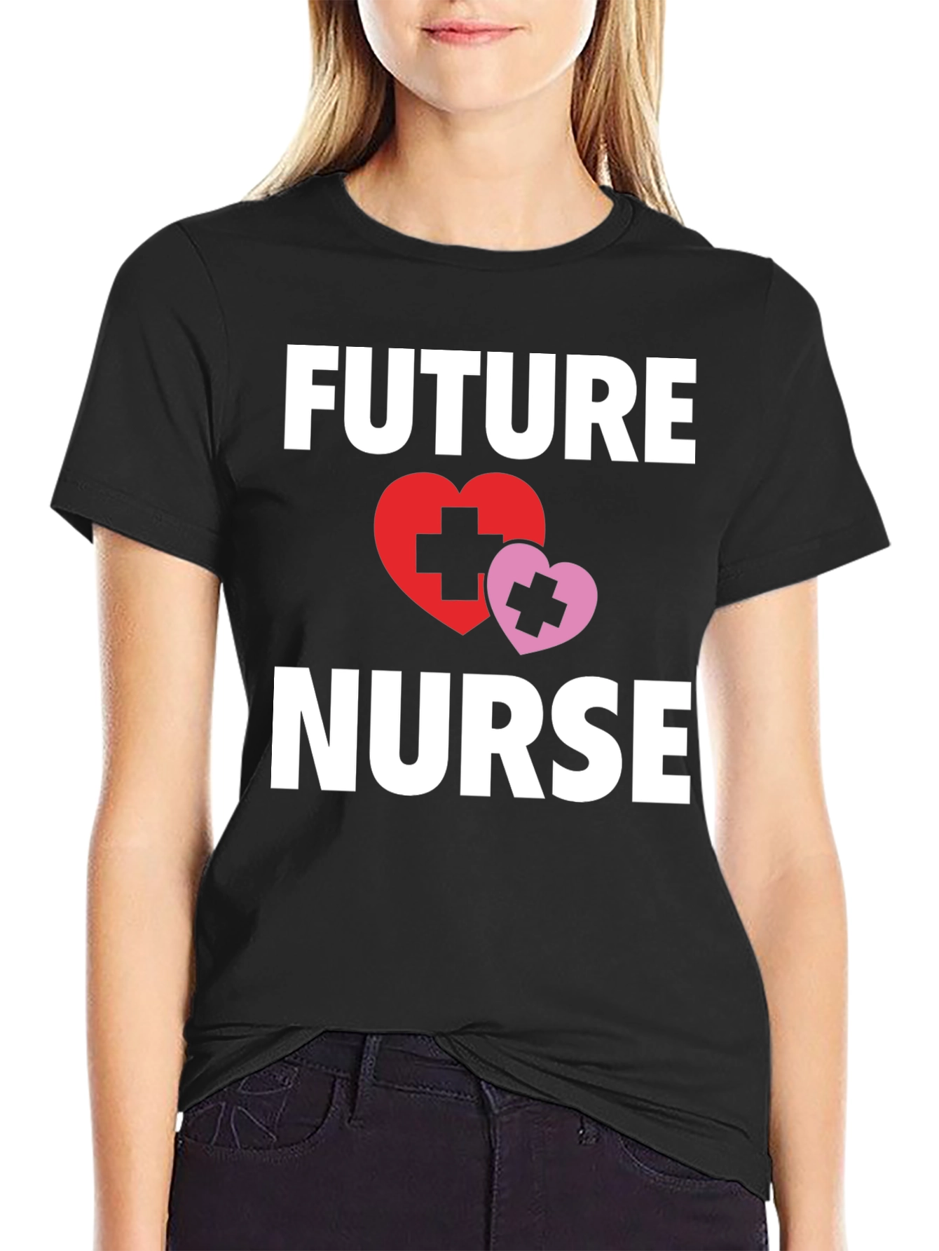 Future Nurse T-Shirt with Heart Graphic