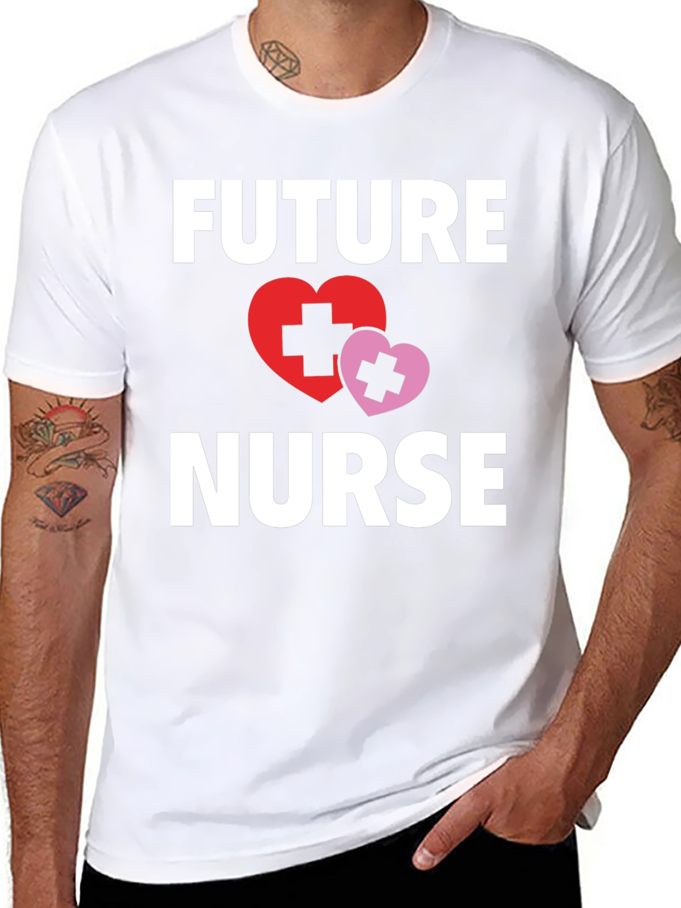 Future Nurse T-Shirt with Heart Graphic