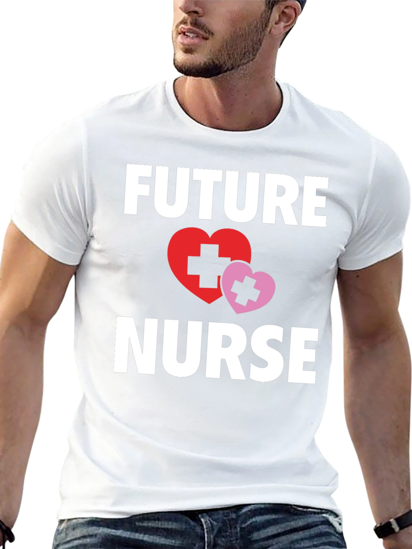 Future Nurse T-Shirt with Heart Graphic