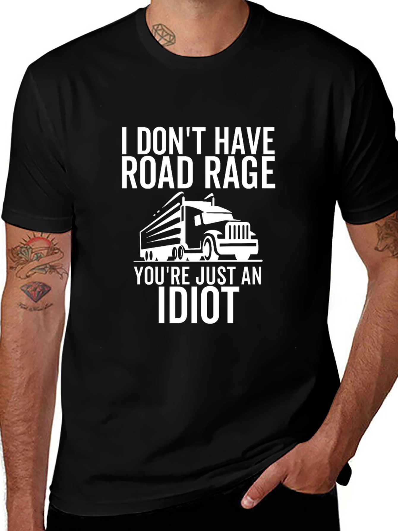 Road Rage Trucker Humor T-Shirt