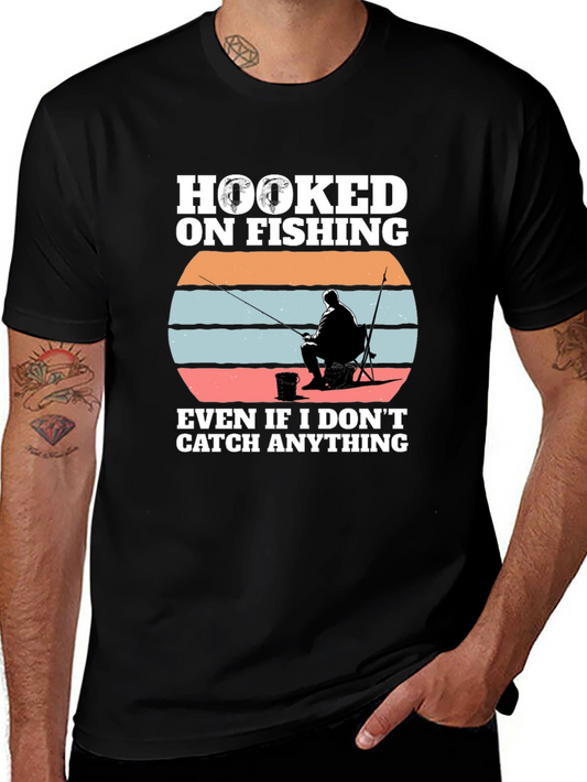 Hooked on Fishing Graphic Tee