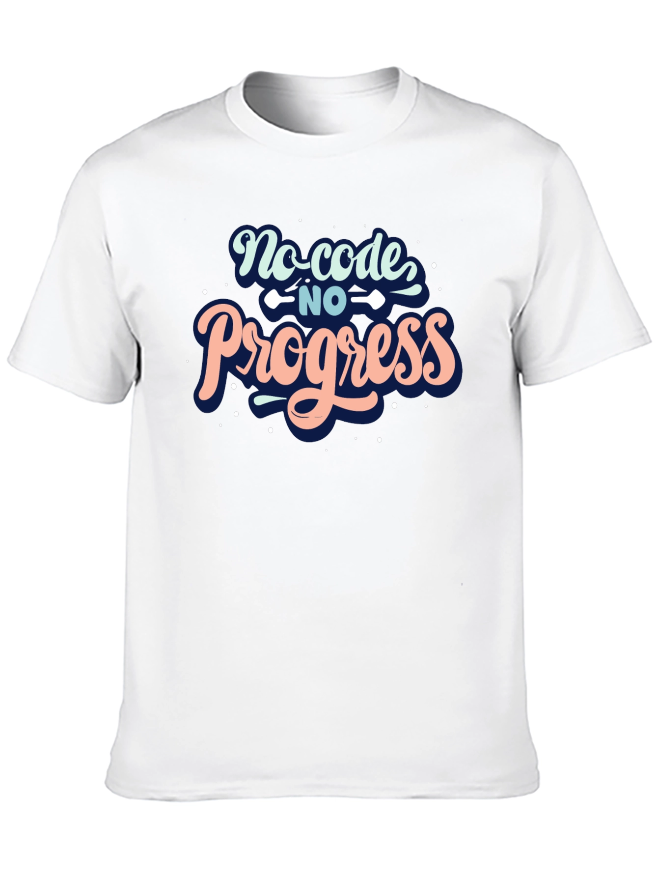 No Code No Progress Black Tee