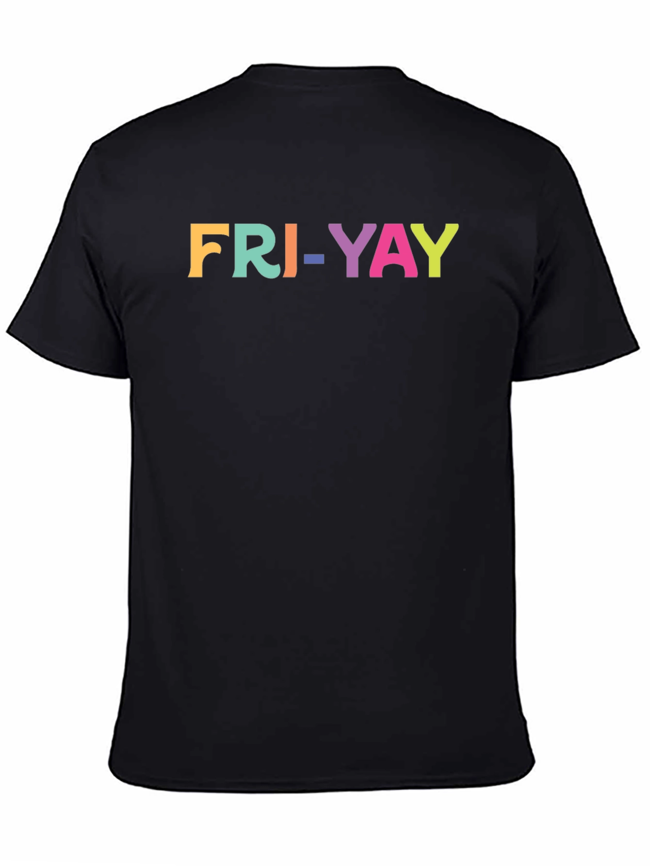 Fun FRI-YAY Graphic Black T-Shirt