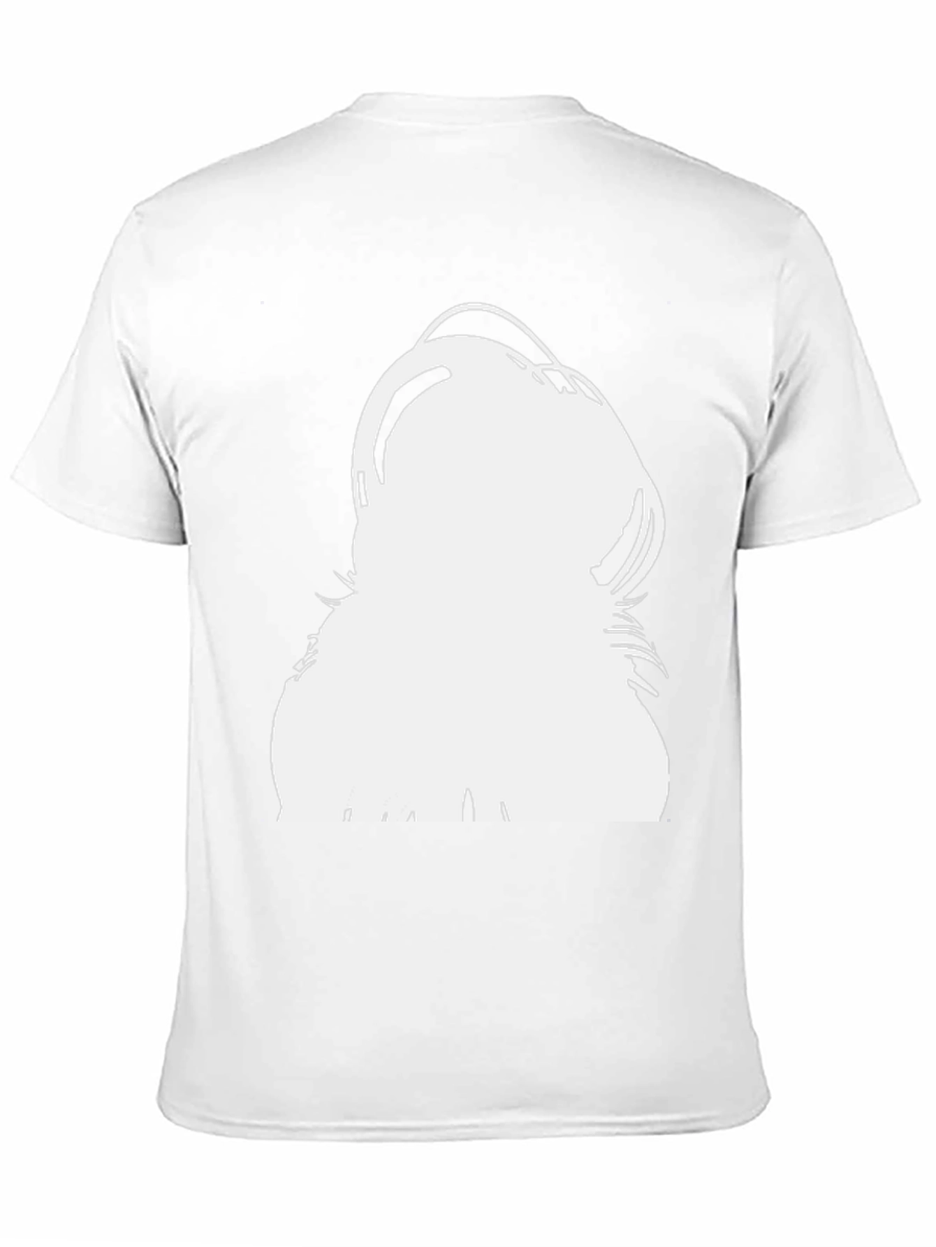 Modern Black T-Shirt with Bold White Graphic