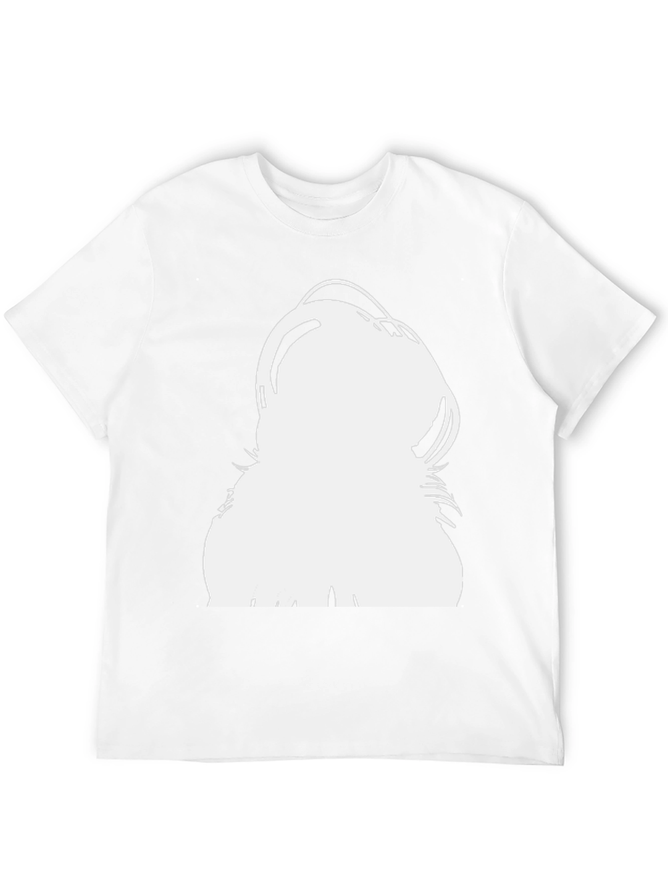 Modern Black T-Shirt with Bold White Graphic