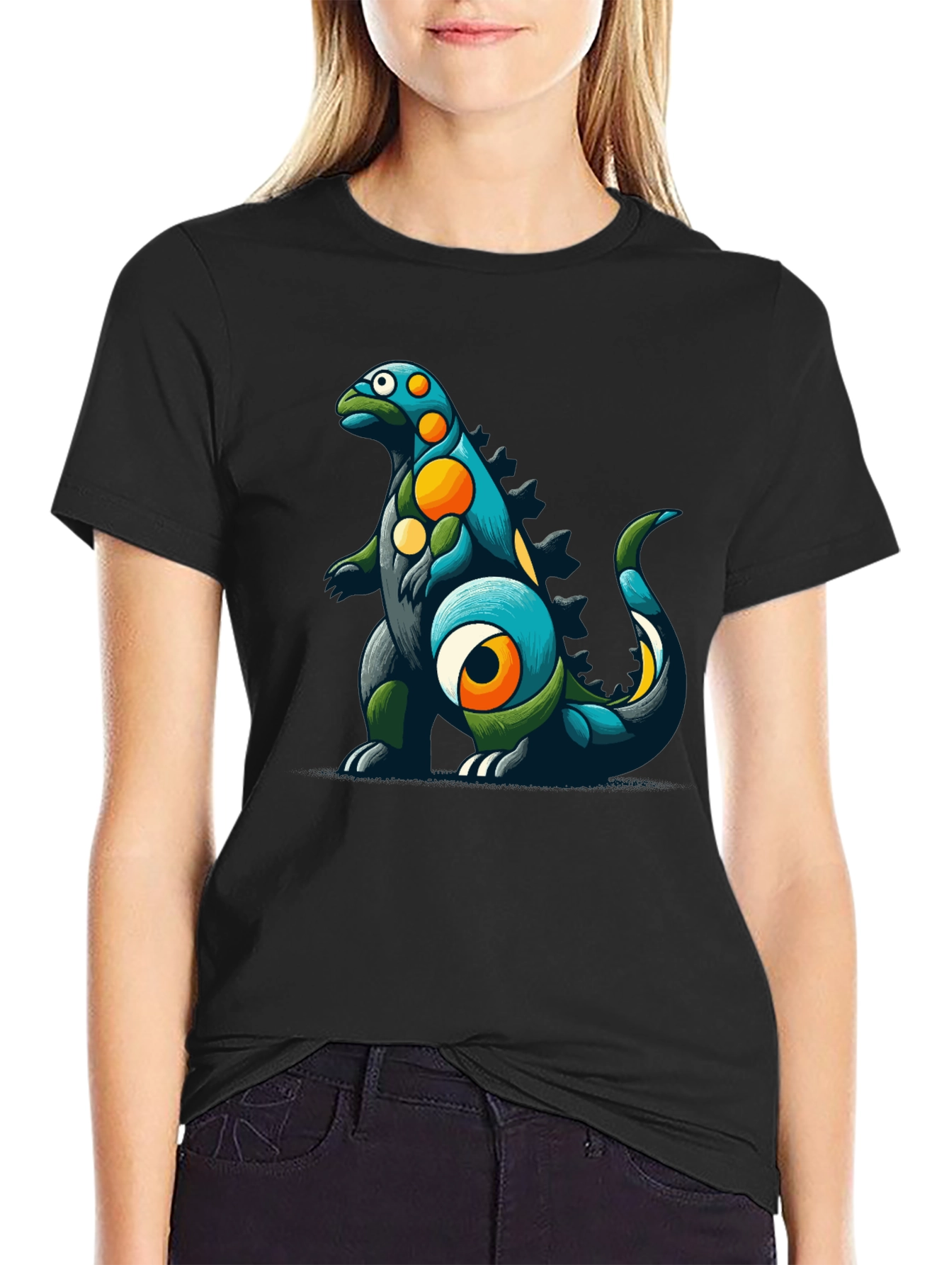 Dino Art Graphic Tee - Cool Creature Design