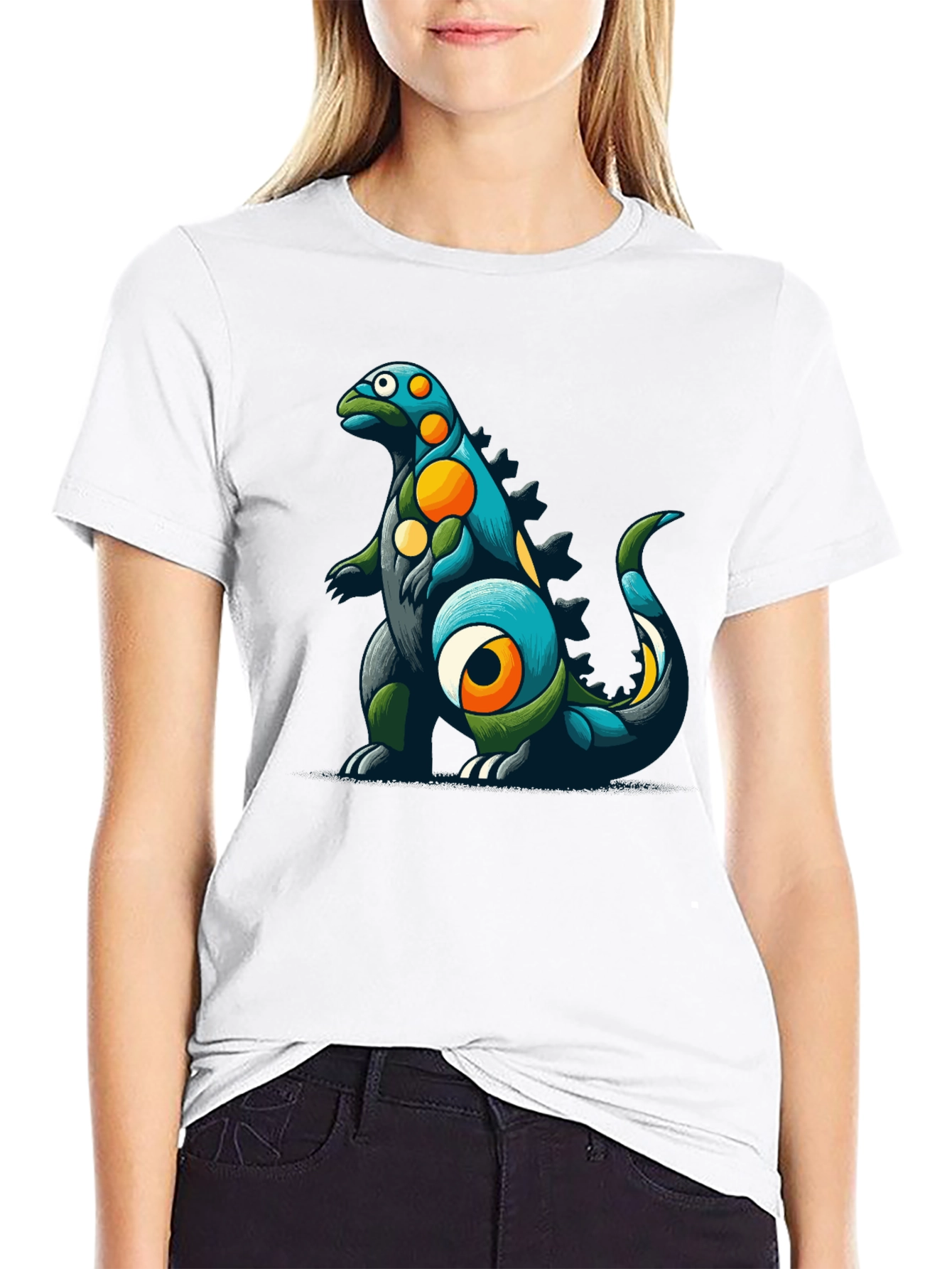 Dino Art Graphic Tee - Cool Creature Design