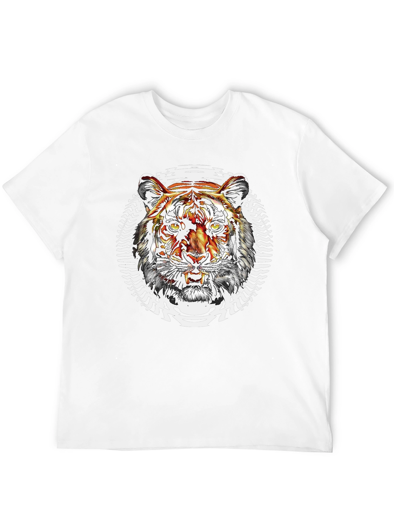 Tiger Graphic Mens Black Tee