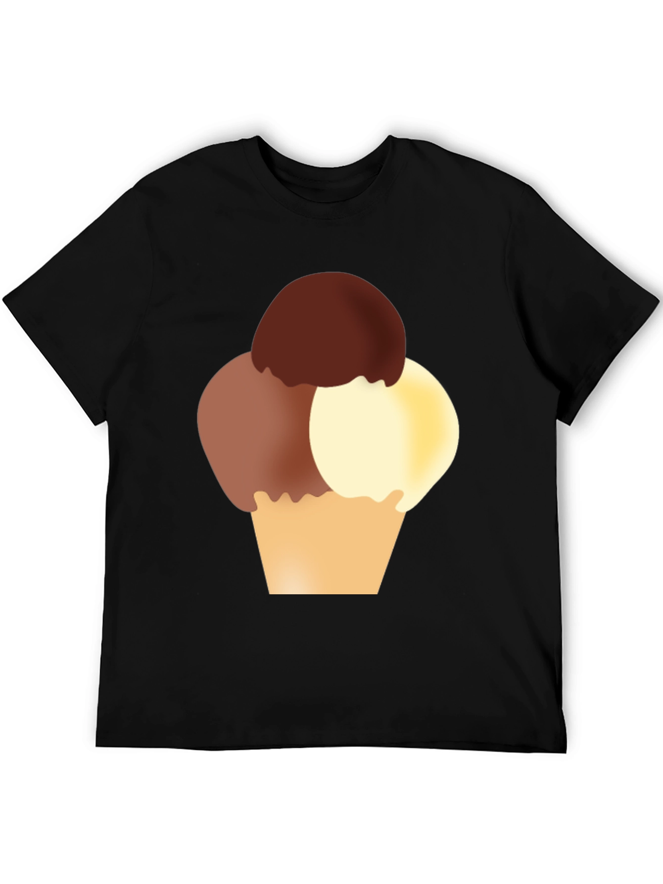Ice Cream Cone Graphic Tee - Soft Cotton T-Shirt