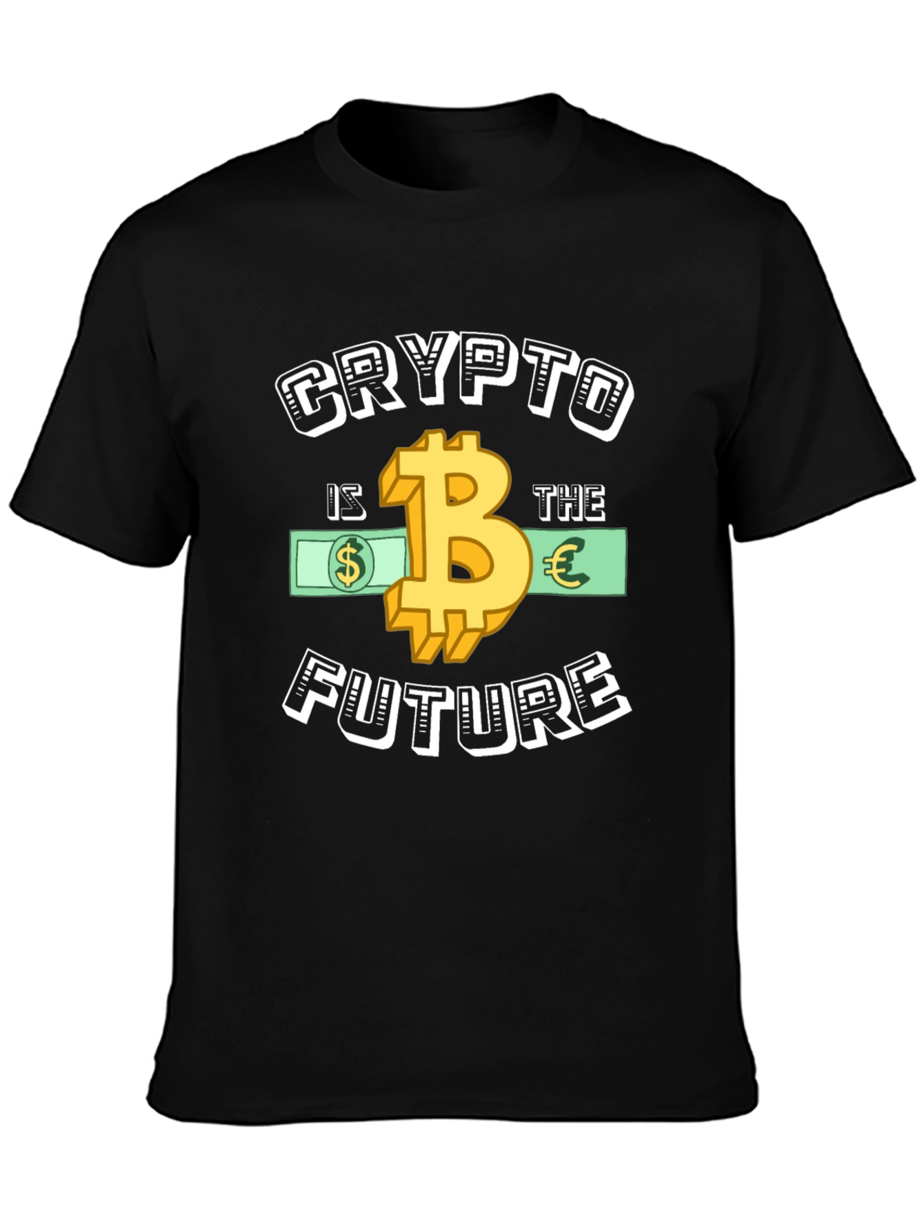Crypto Is The Future Graphic Tee - Bitcoin