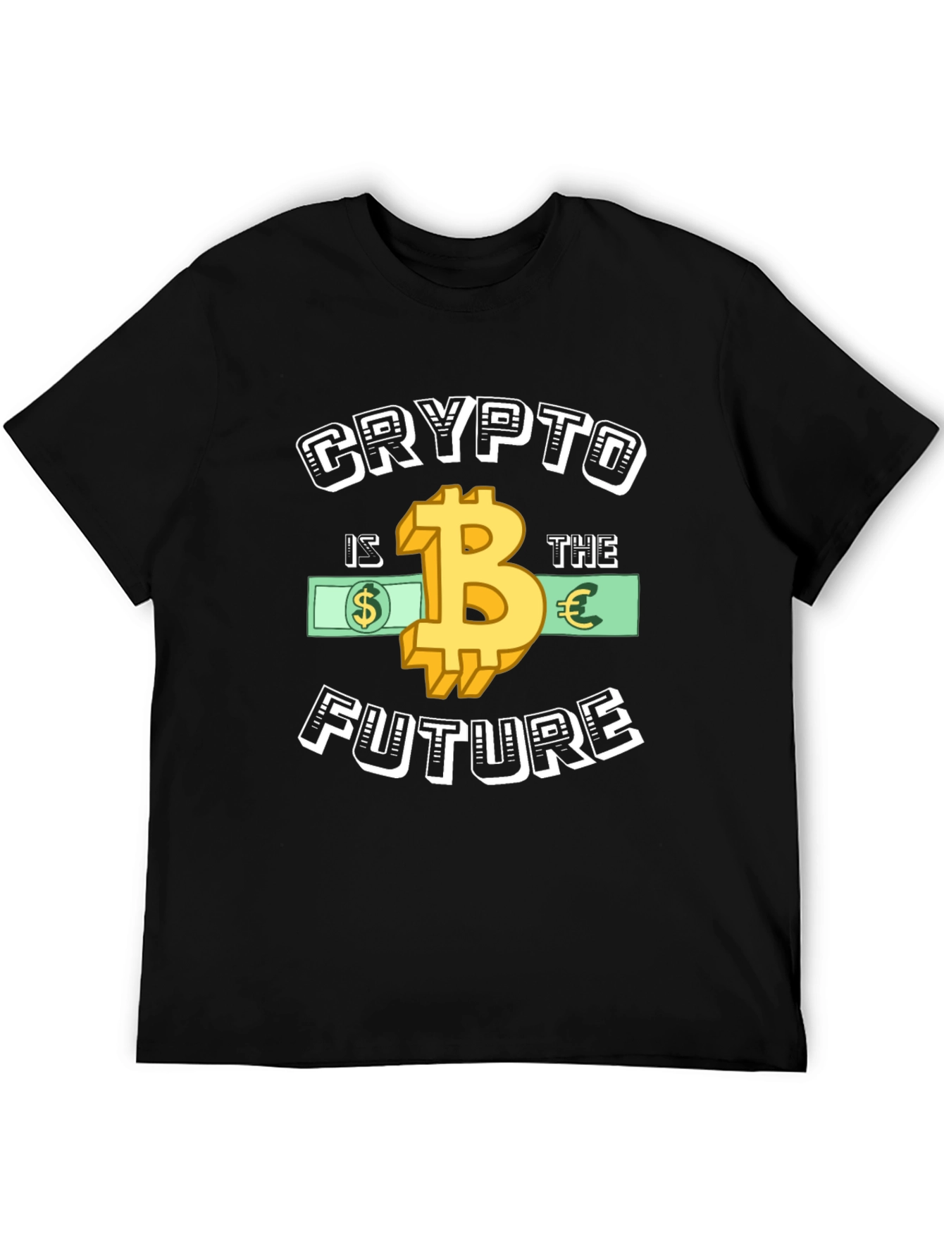 Crypto Is The Future Graphic Tee - Bitcoin