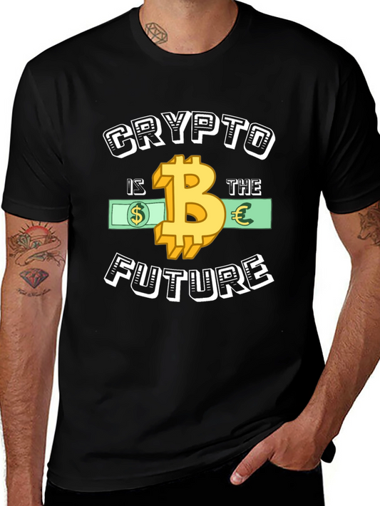 Crypto Is The Future Graphic Tee - Bitcoin