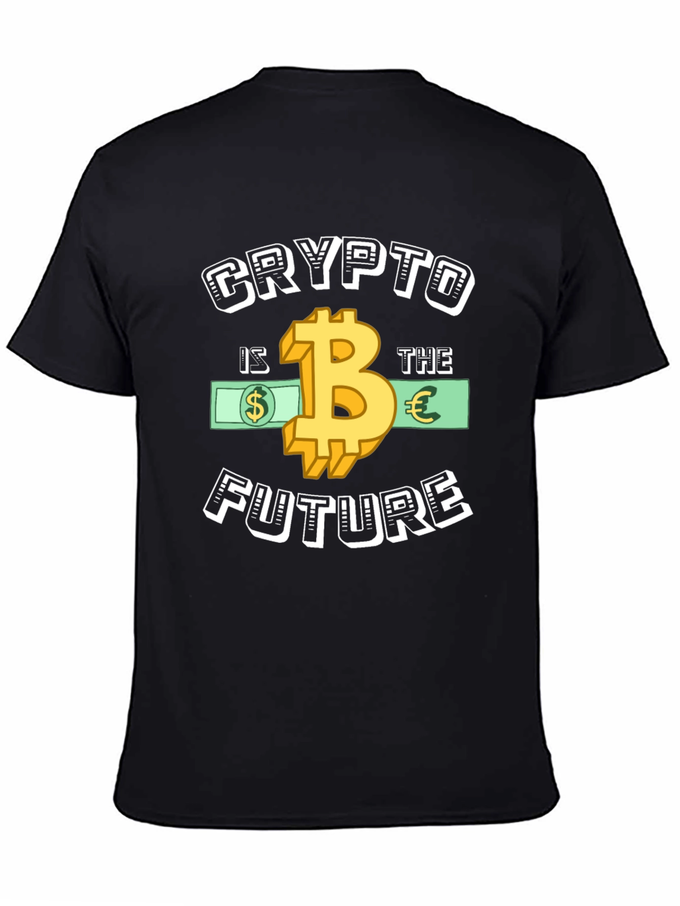 Crypto Is The Future Graphic Tee - Bitcoin