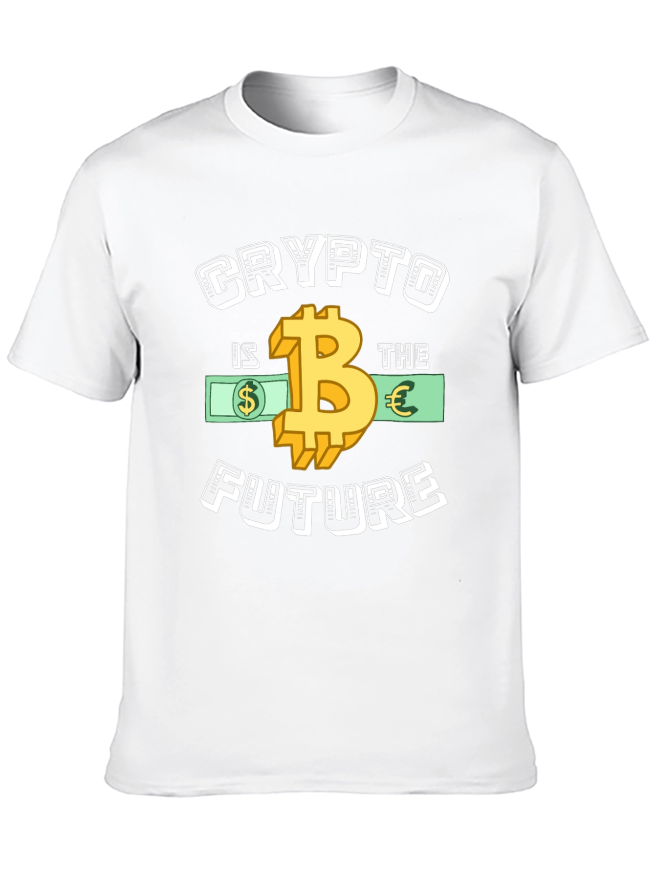 Crypto Is The Future Graphic Tee - Bitcoin