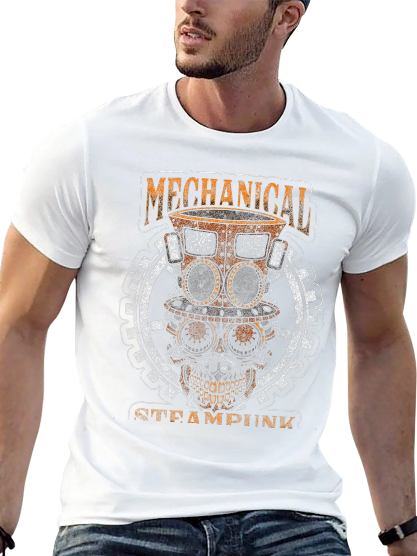 Steampunk Mechanical Skull T-Shirt