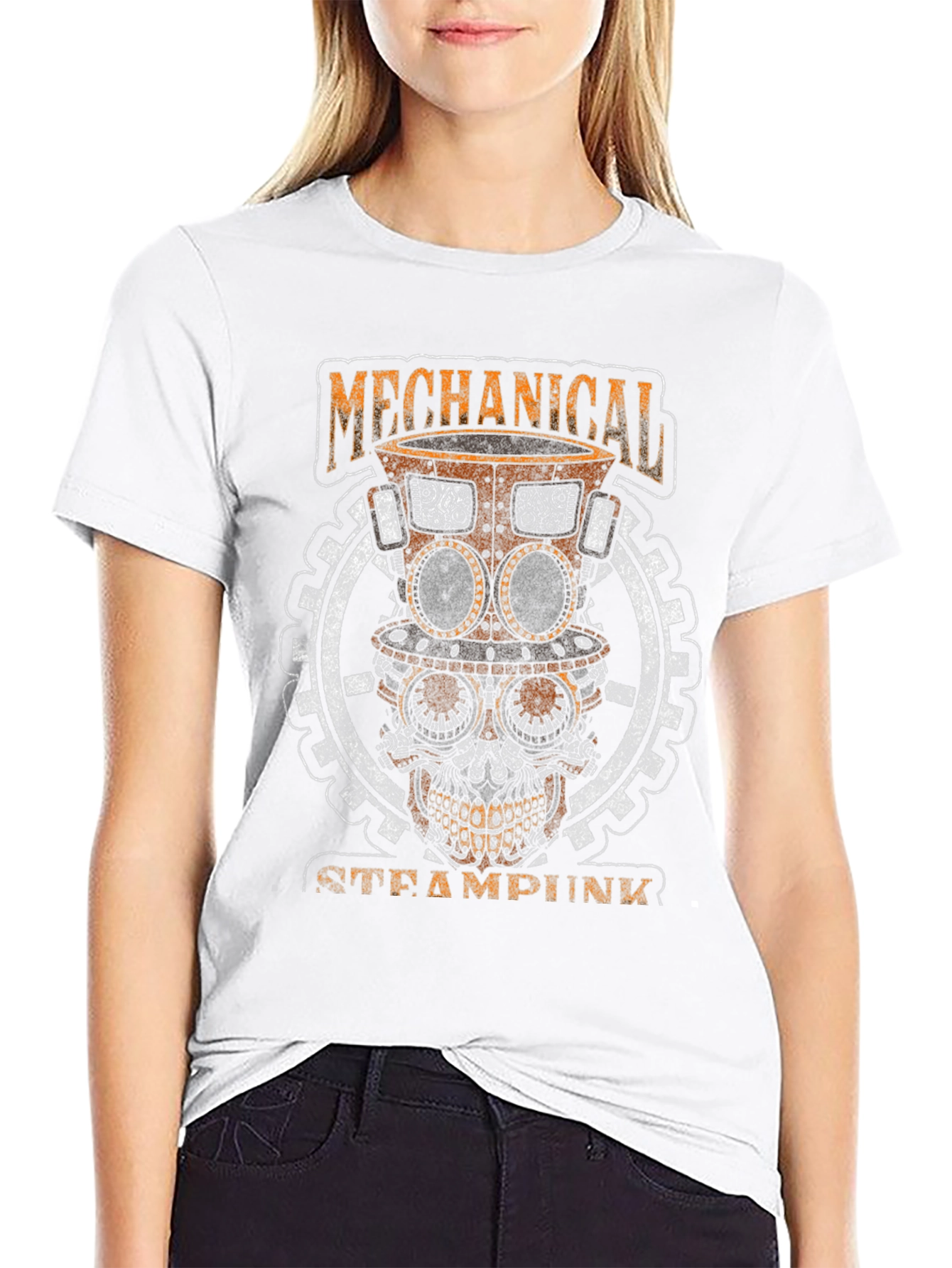 Steampunk Mechanical Skull T-Shirt