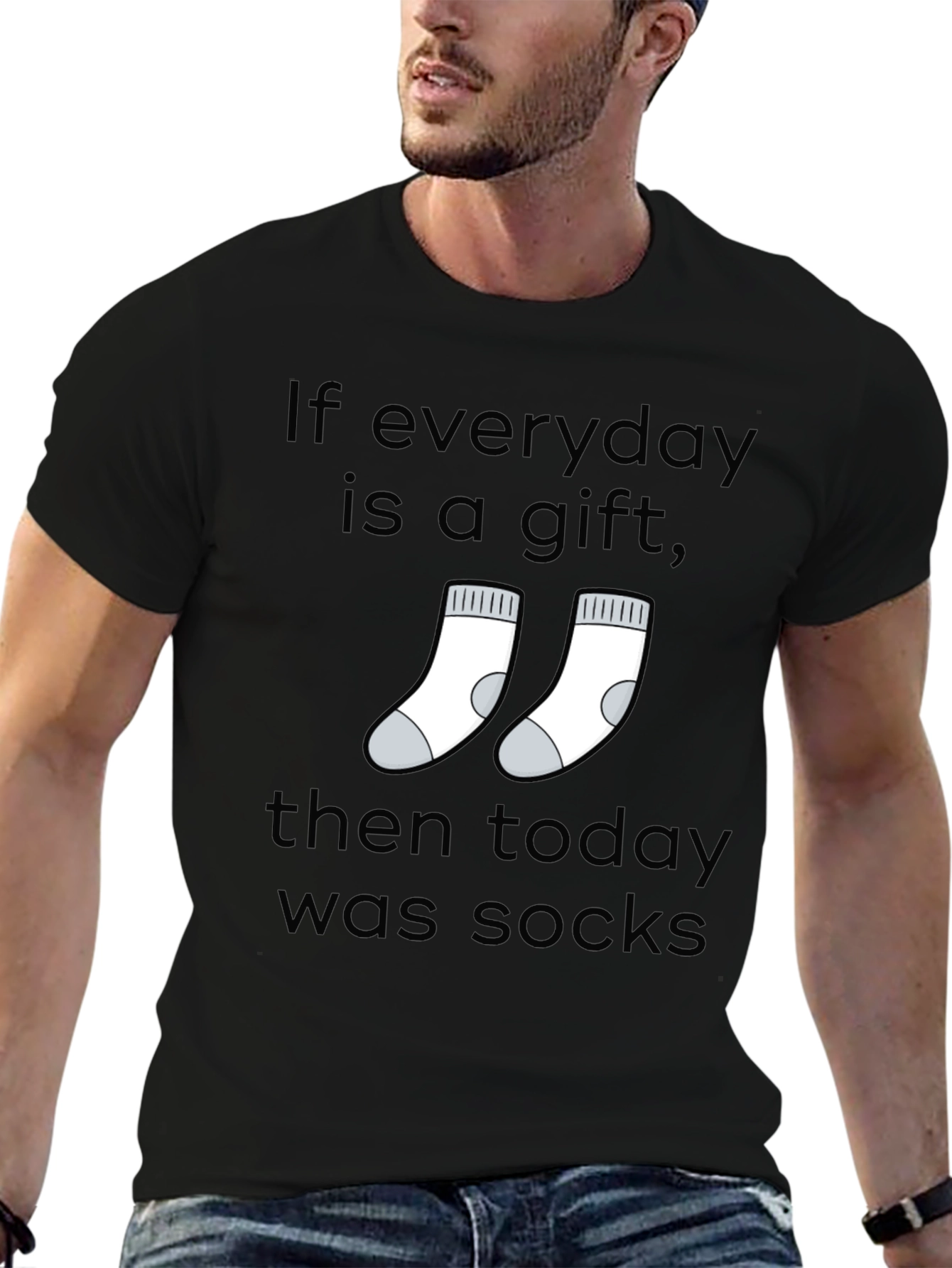 Everyday is a Gift Socks Graphic T-Shirt