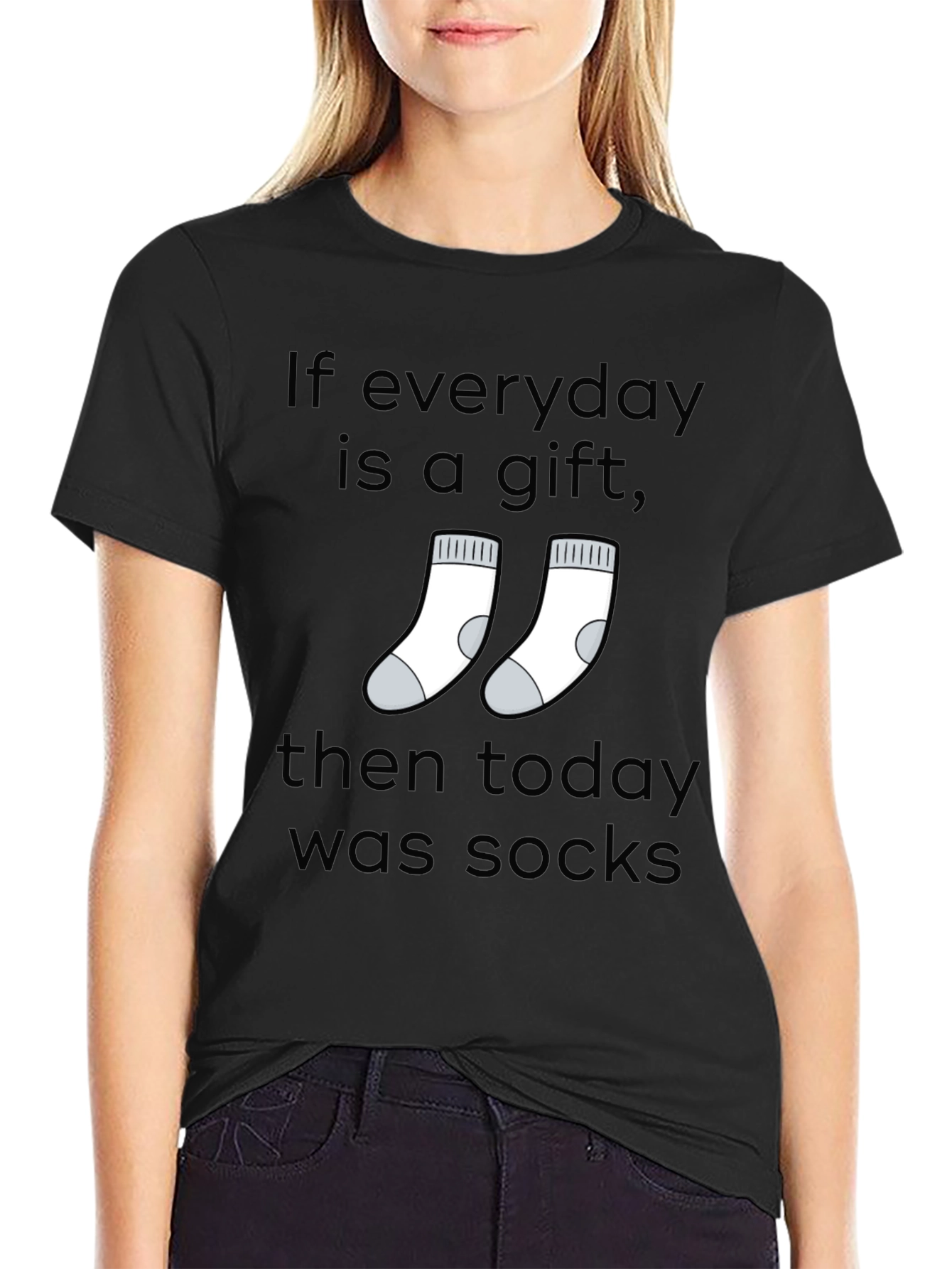 Everyday is a Gift Socks Graphic T-Shirt
