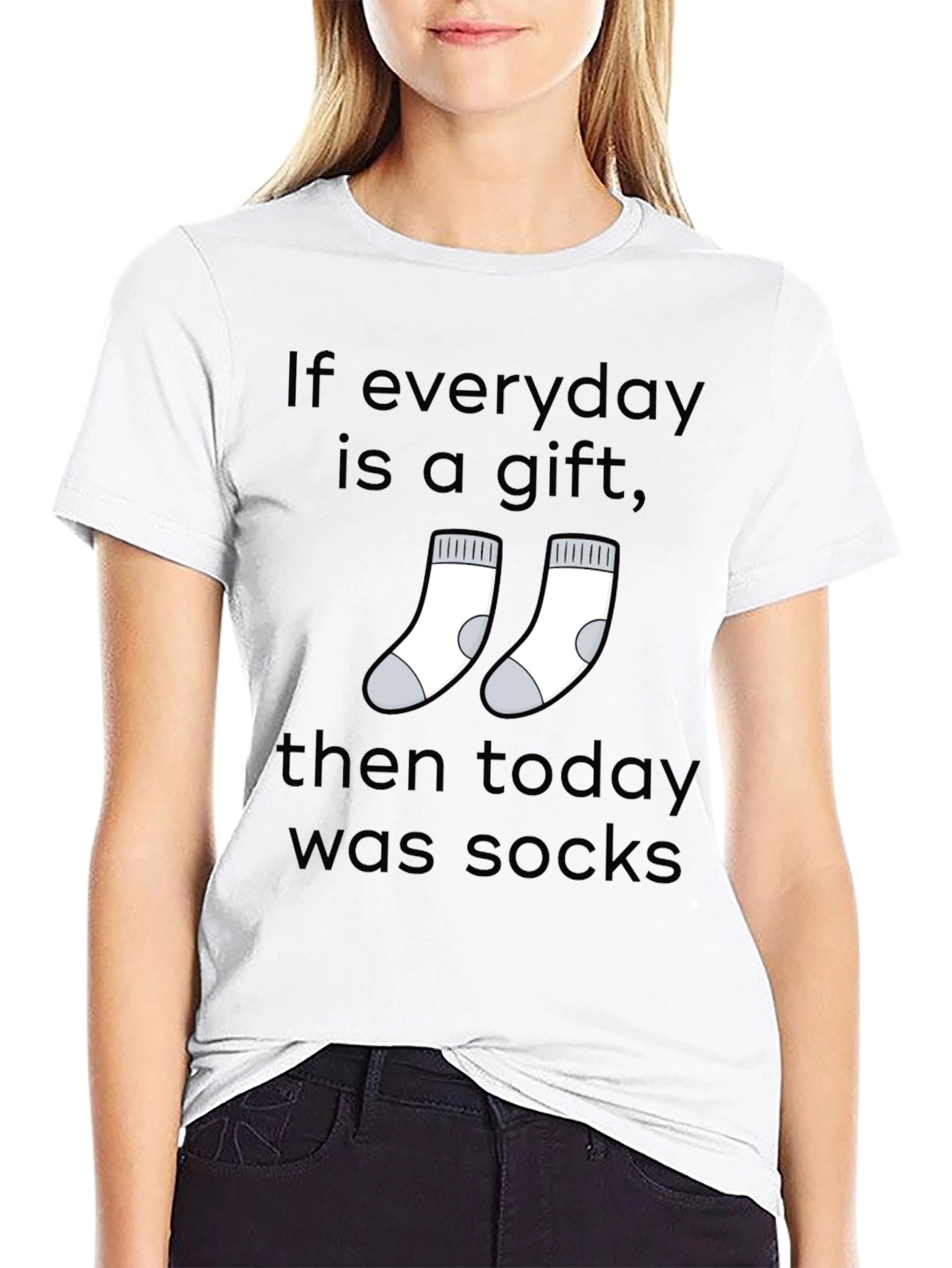 Everyday is a Gift Socks Graphic T-Shirt