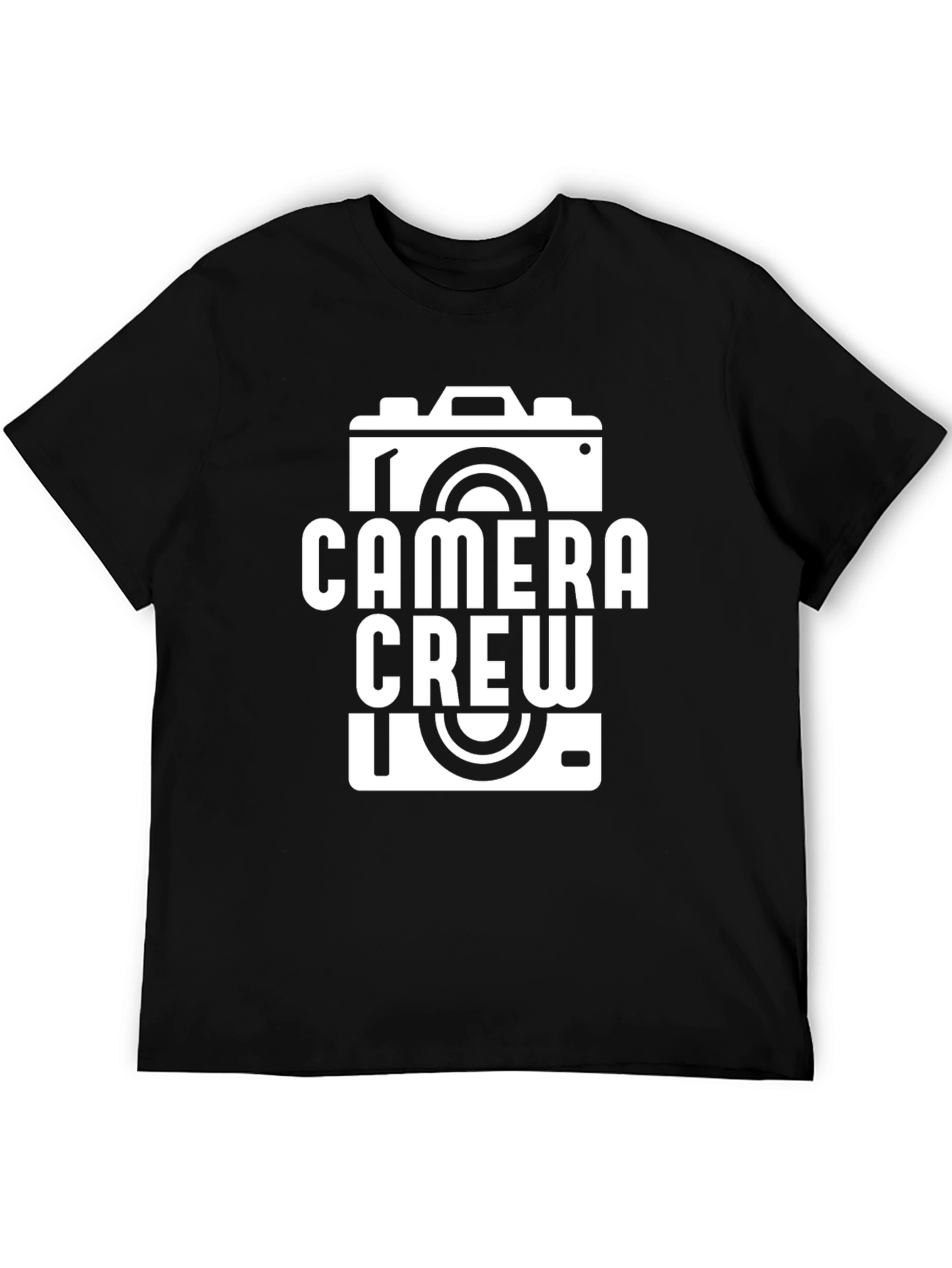 Camera Crew Graphic T-Shirt - Black