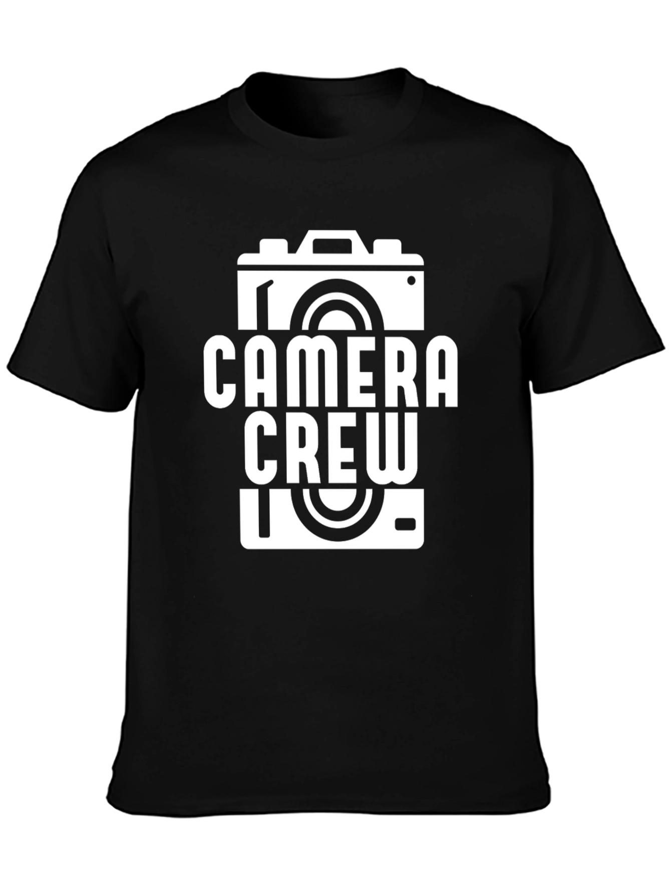 Camera Crew Graphic T-Shirt - Black