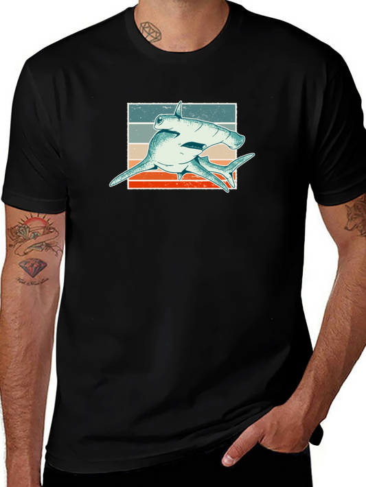 Hammerhead Shark Retro Graphic Tee