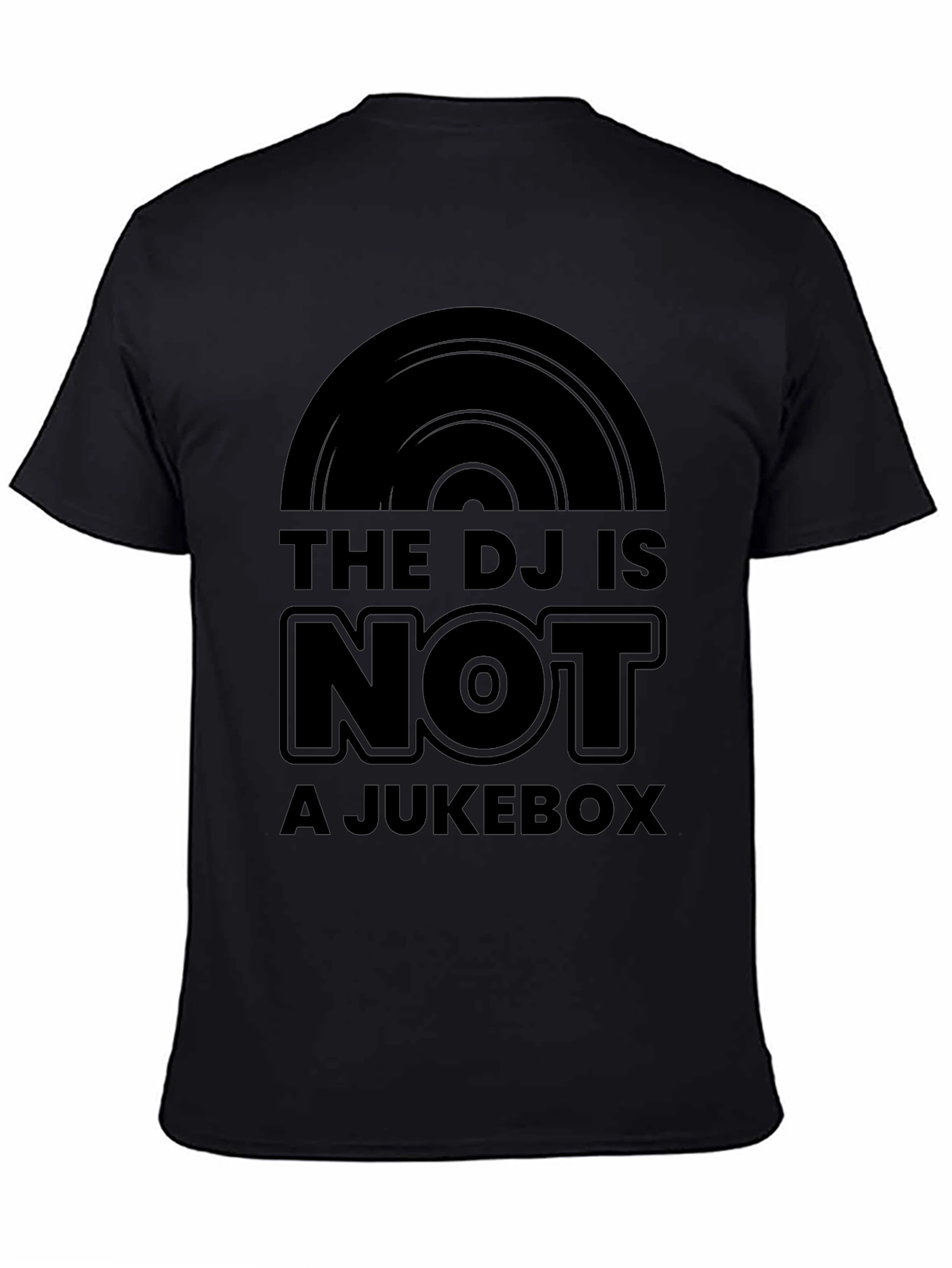 DJ Not a Jukebox Black Graphic Tee