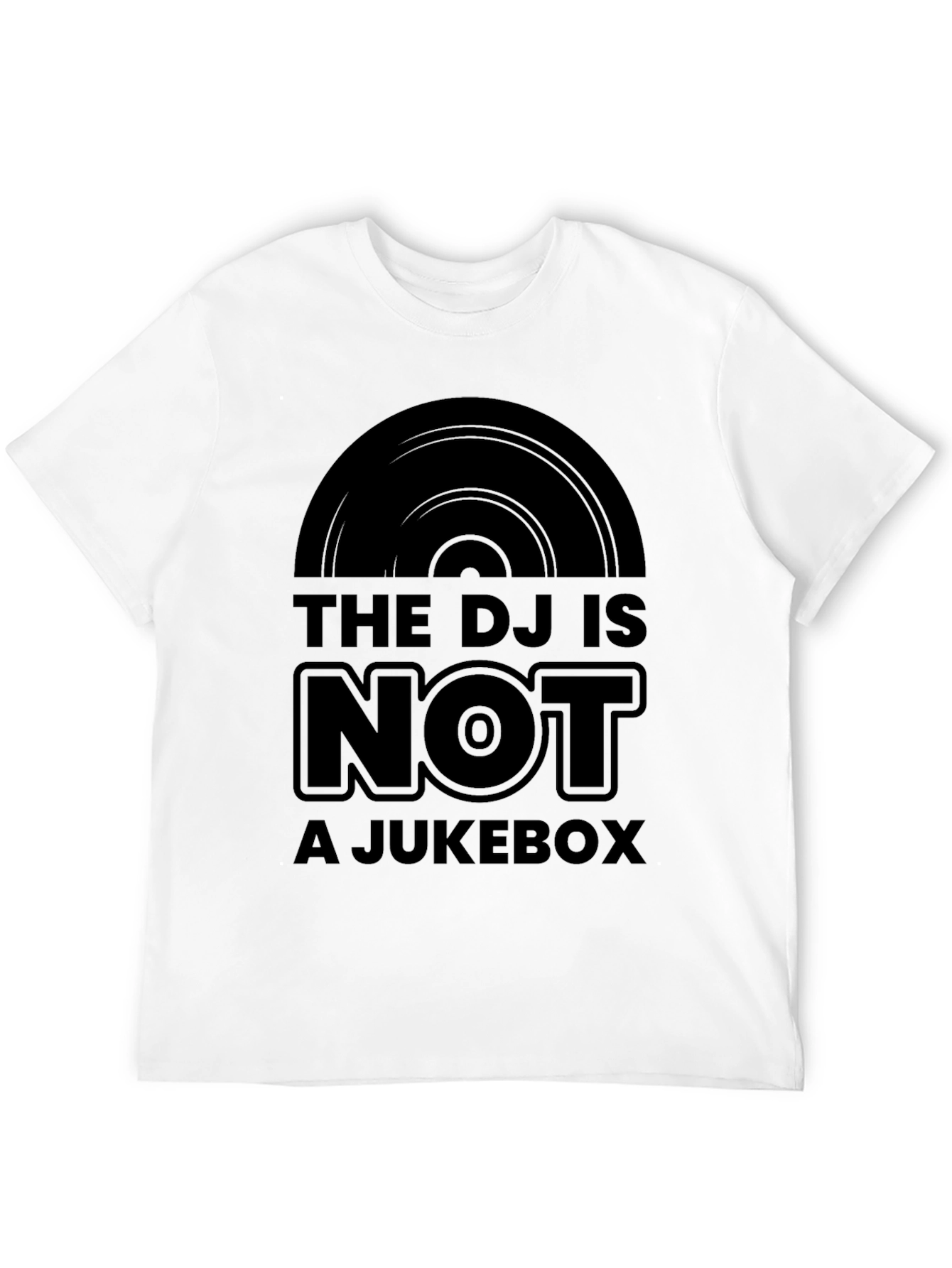 DJ Not a Jukebox Black Graphic Tee
