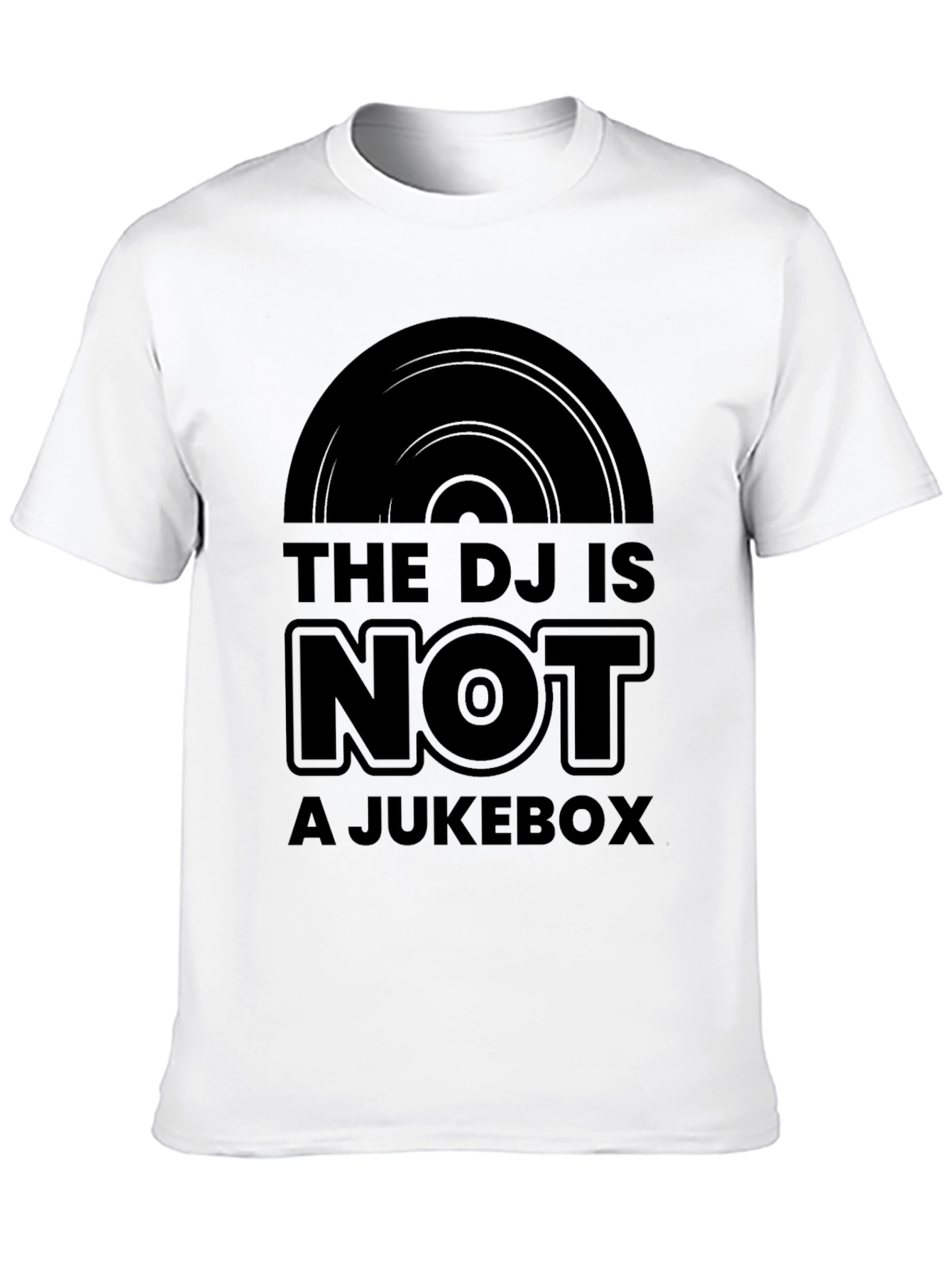DJ Not a Jukebox Black Graphic Tee