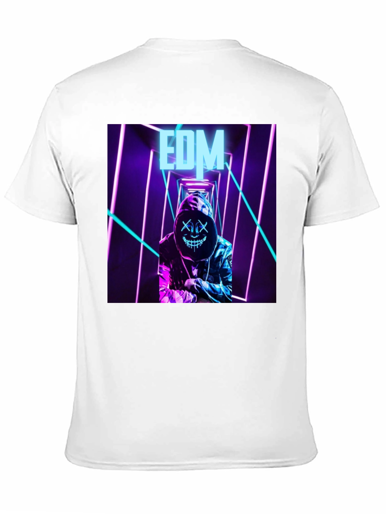 EDM Neon Graphic Black T-Shirt