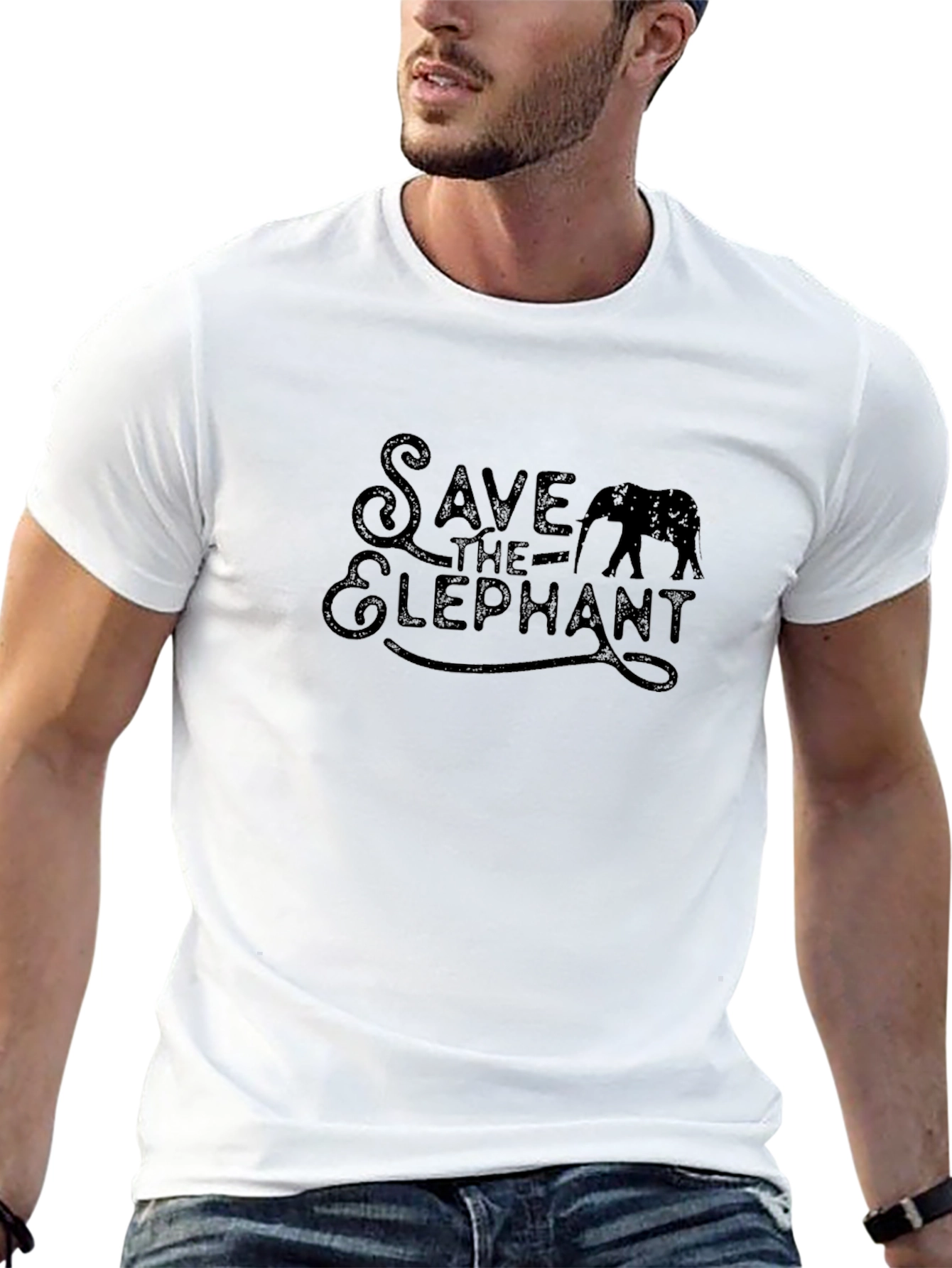 Save The Elephant Graphic Tee