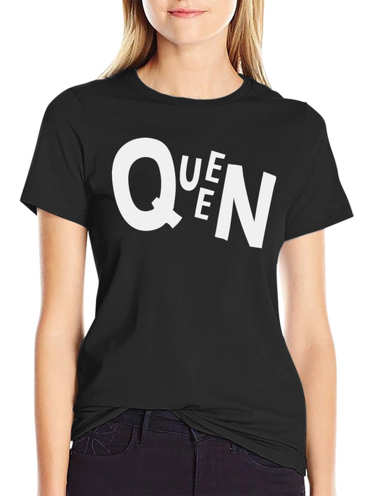 Queen Graphic Black T-Shirt - Mens Casual Tee