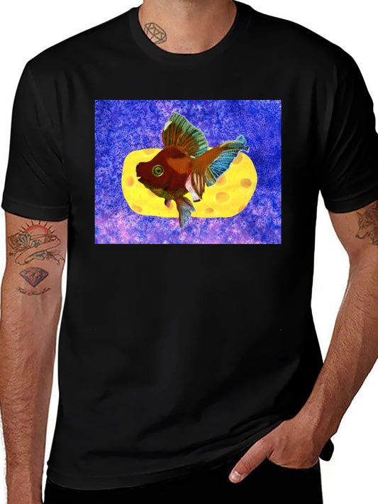 Goldfish Cheese Design T-Shirt
