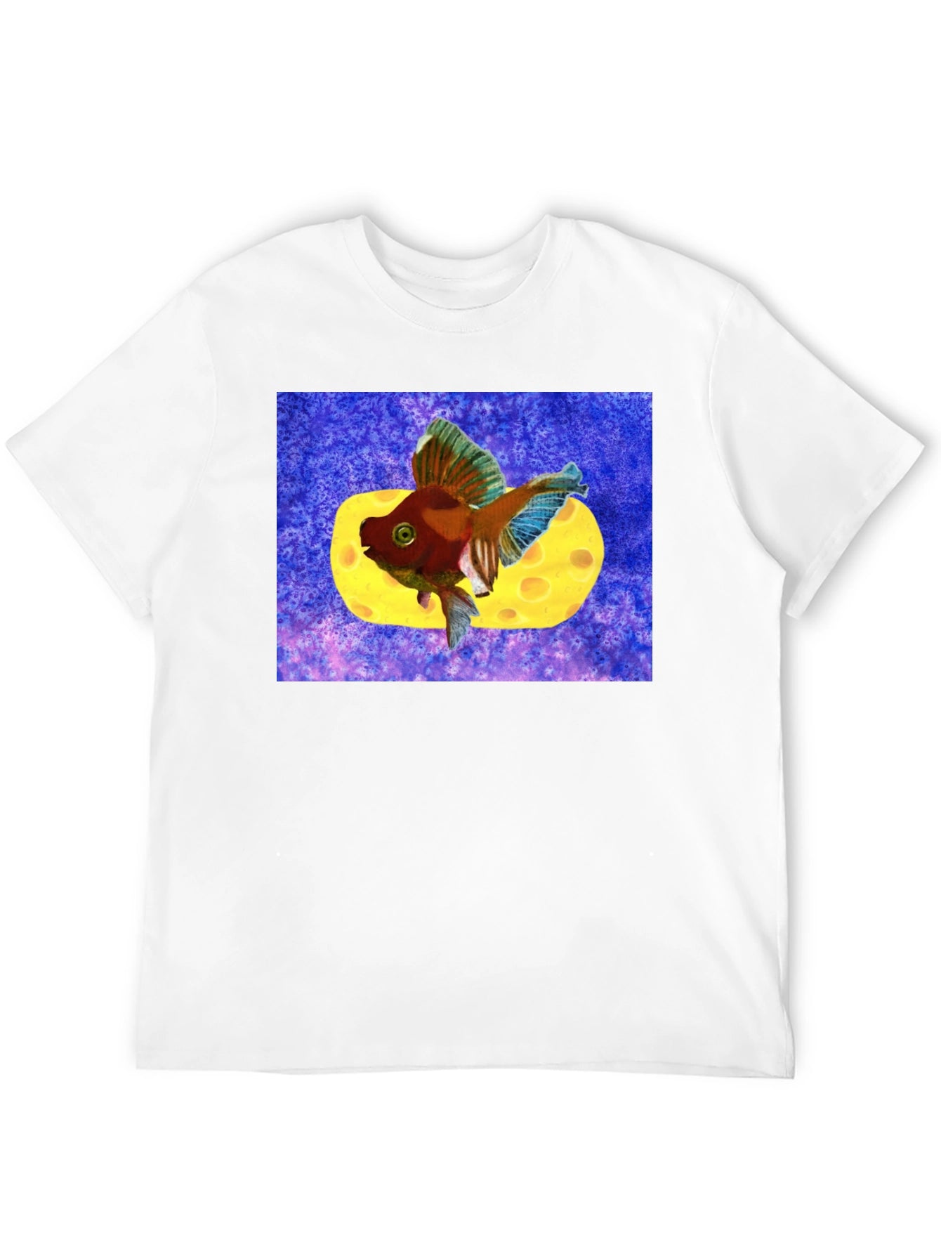 Goldfish Cheese Design T-Shirt