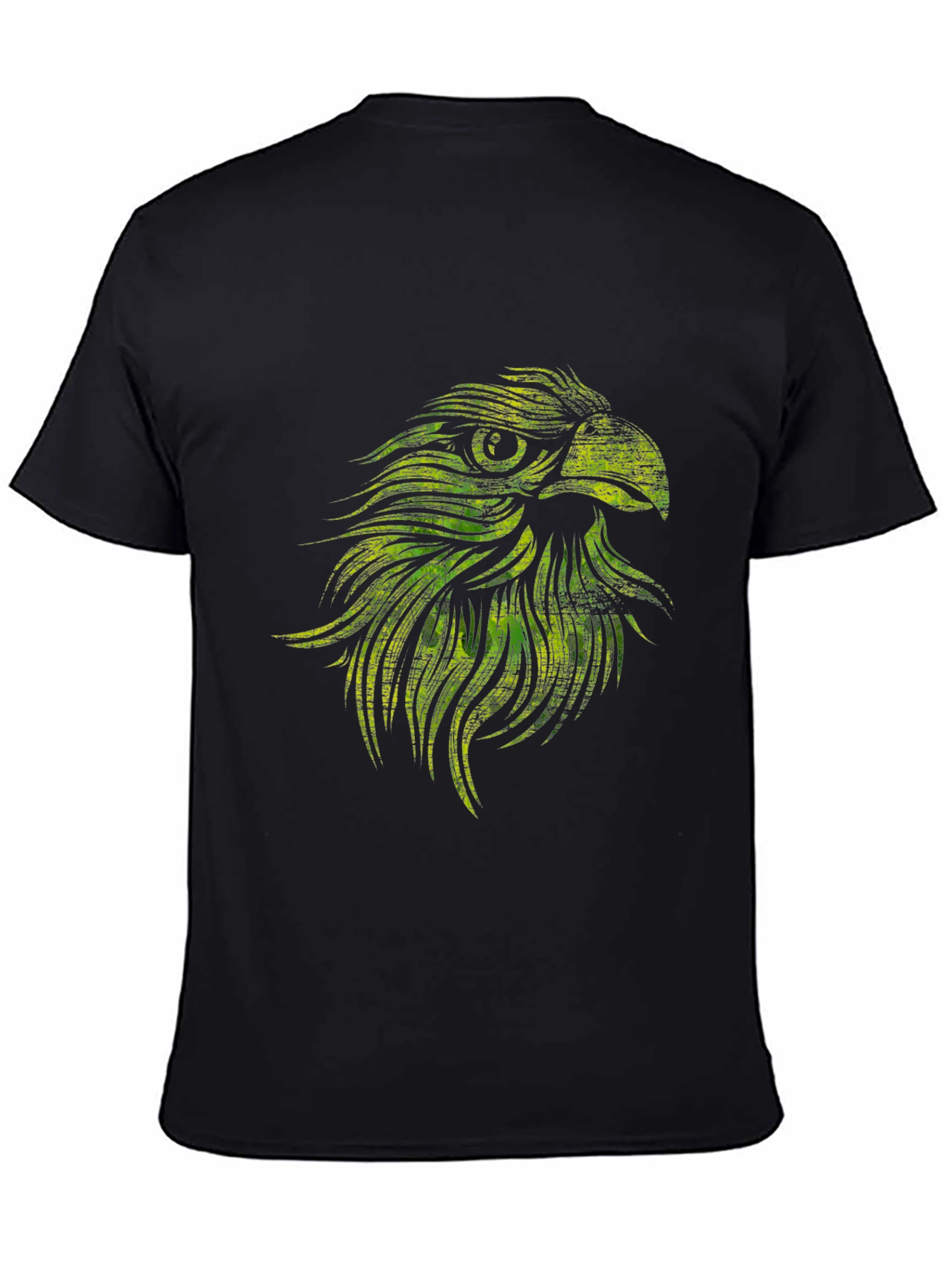 Eagle Graphic Print Black T-Shirt