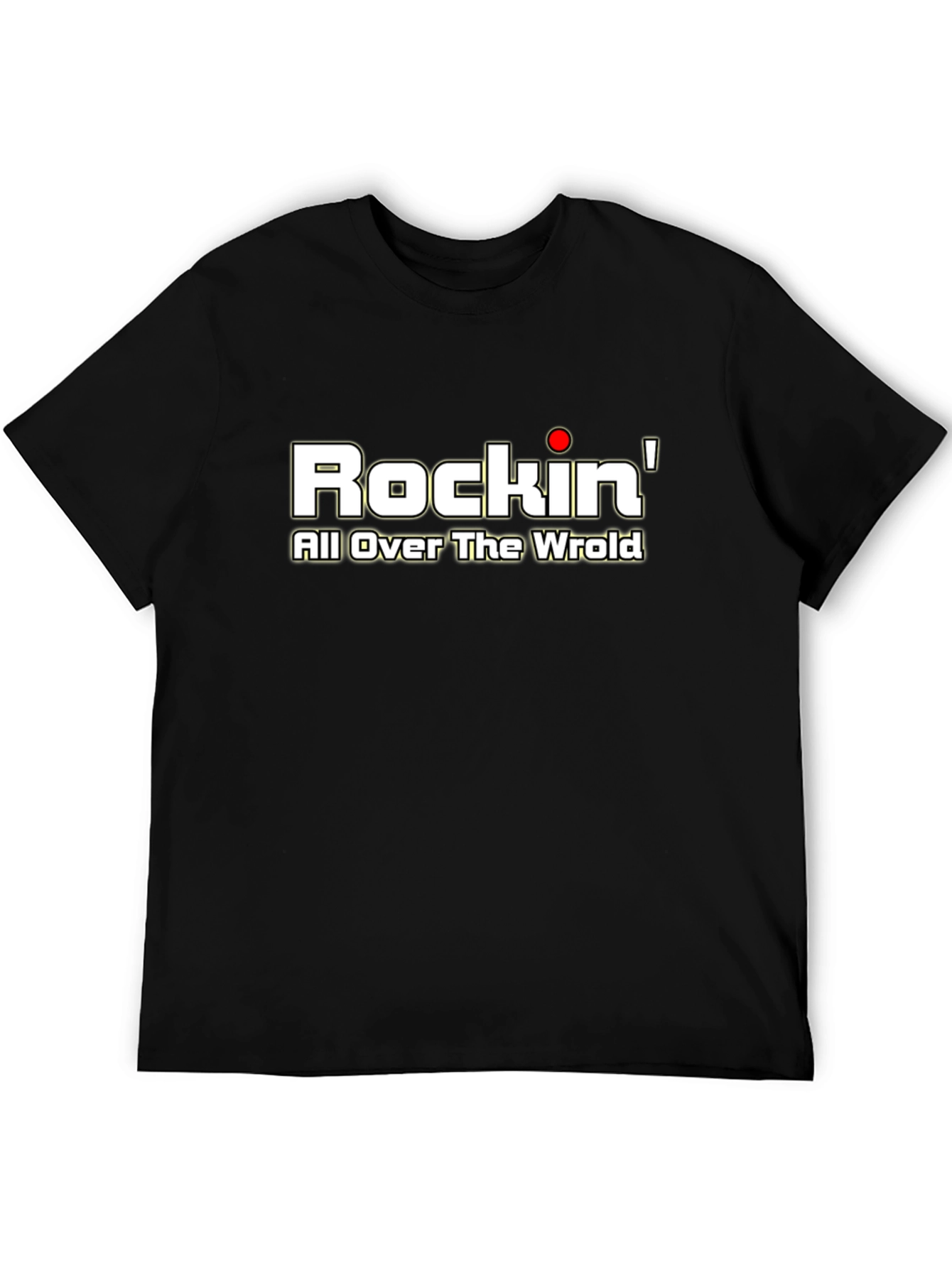 Rockin All Over the World Black T-Shirt
