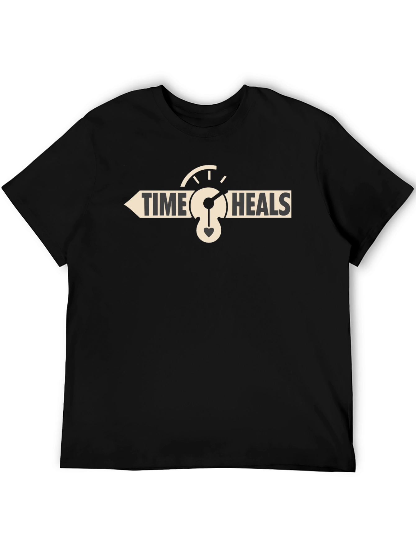 Time Heals Graphic T-Shirt - Black