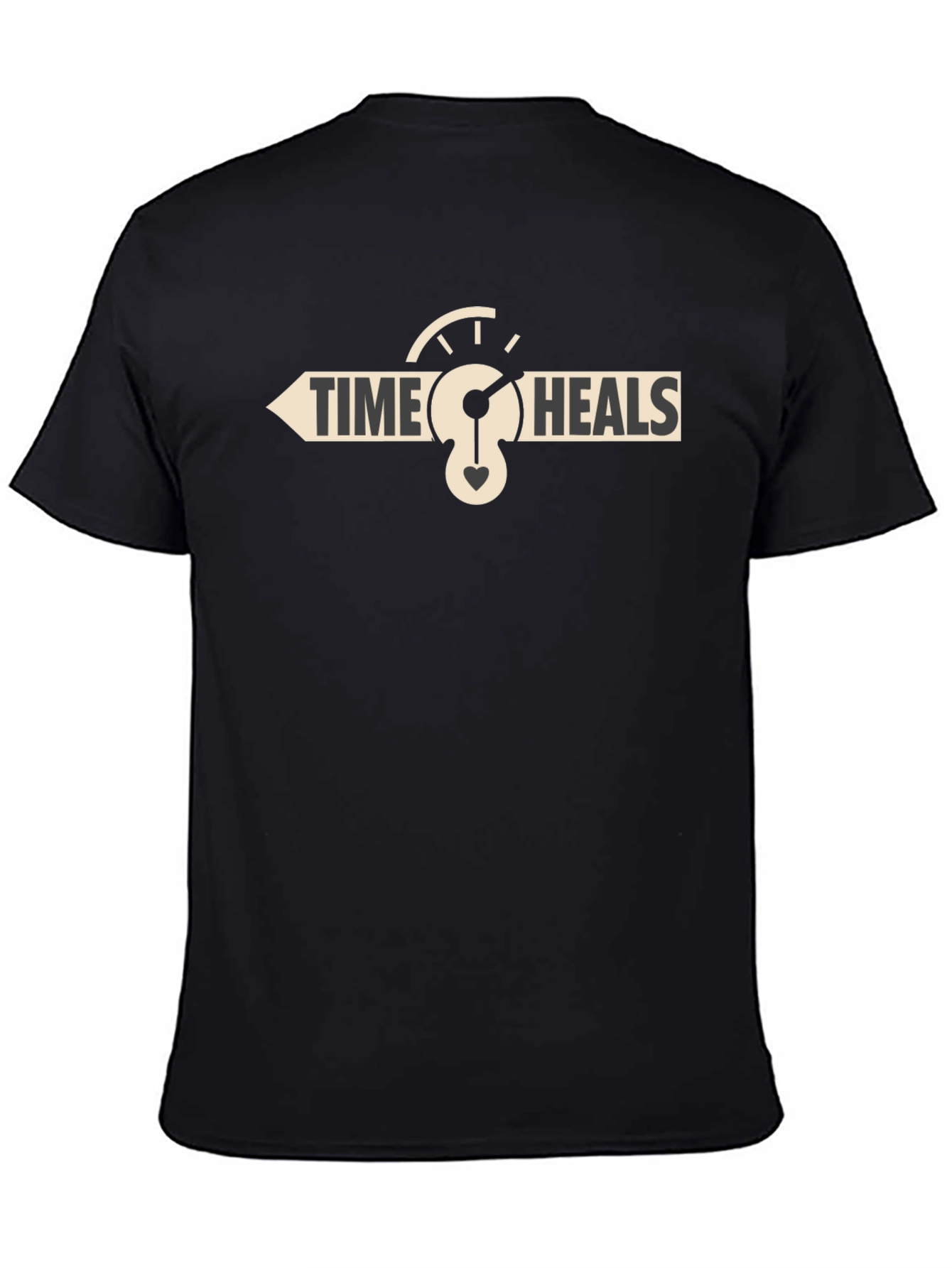 Time Heals Graphic T-Shirt - Black