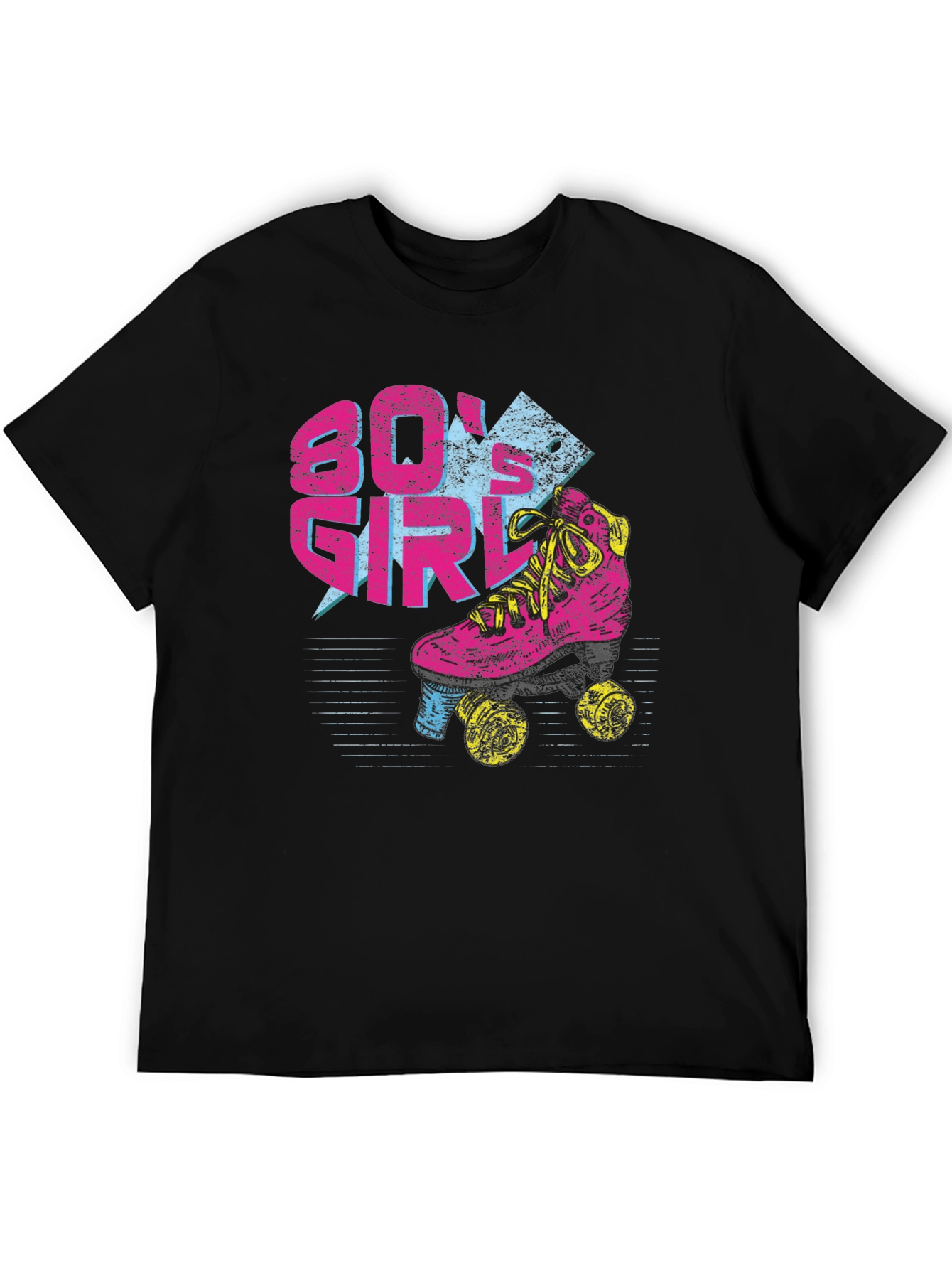 80s Girl Roller Skate Graphic T-Shirt