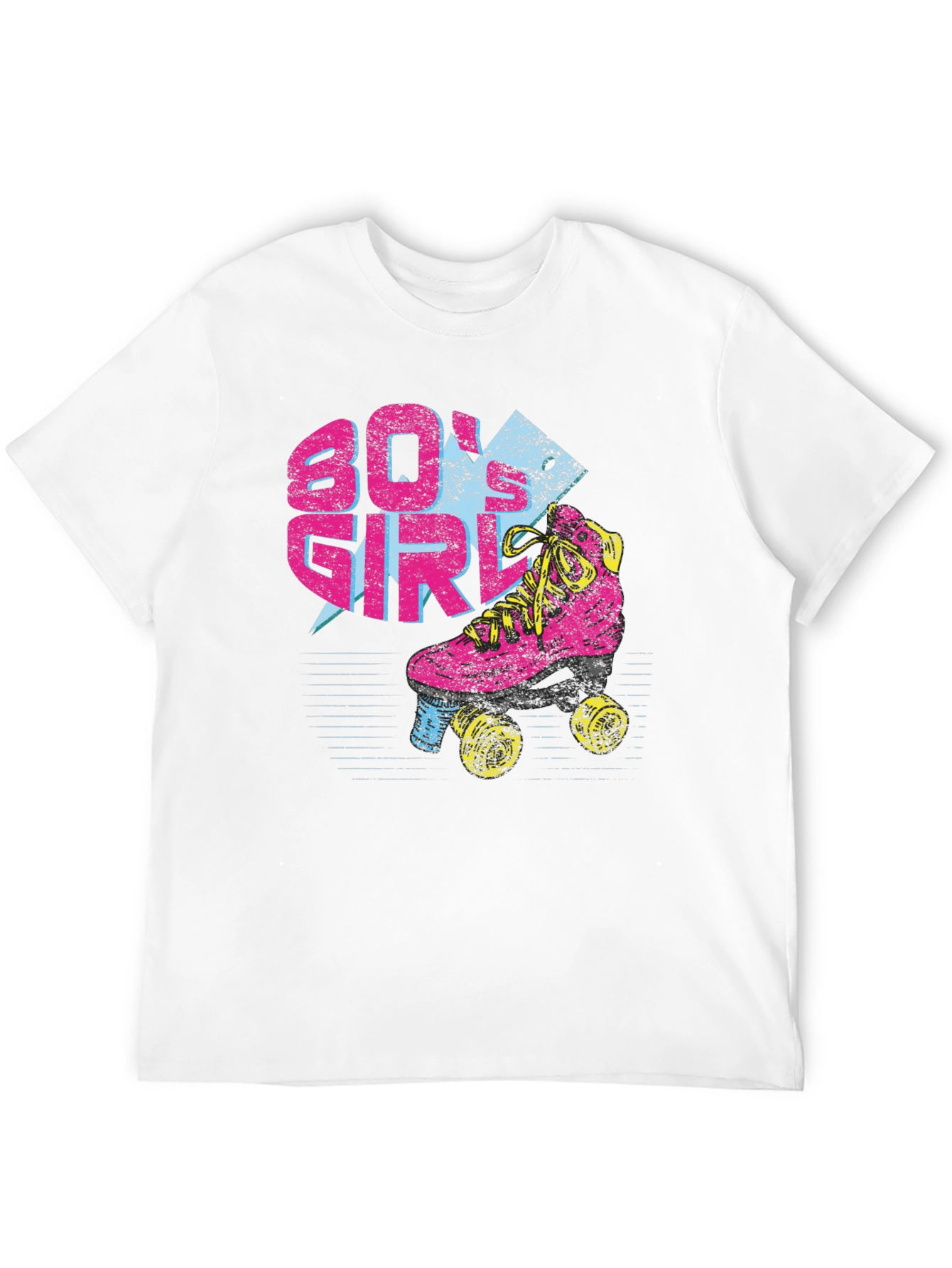 80s Girl Roller Skate Graphic T-Shirt