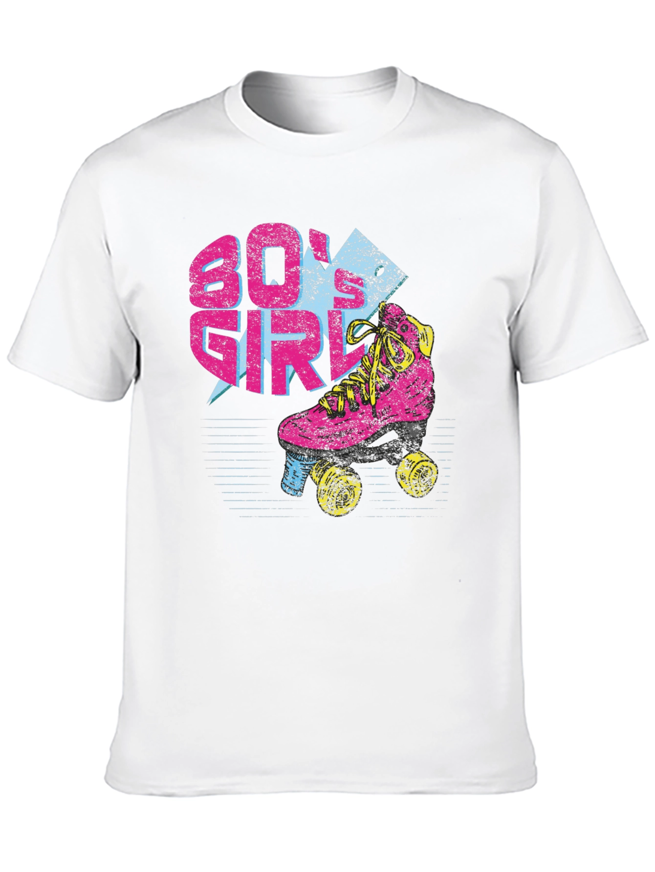 80s Girl Roller Skate Graphic T-Shirt