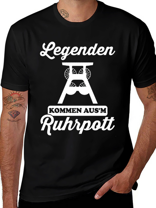 Legends Ruhrpott T-Shirt - Classic German Coal Miner Tee