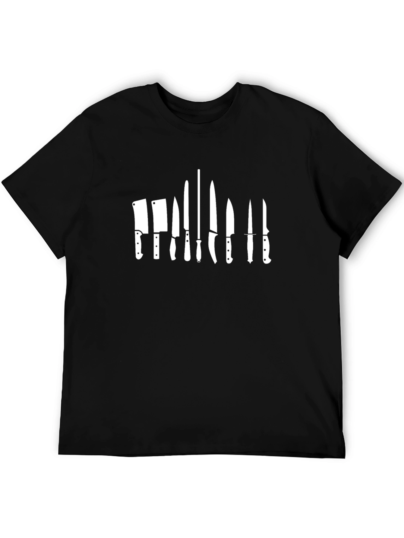 Chefs Knife Collection Black T-Shirt