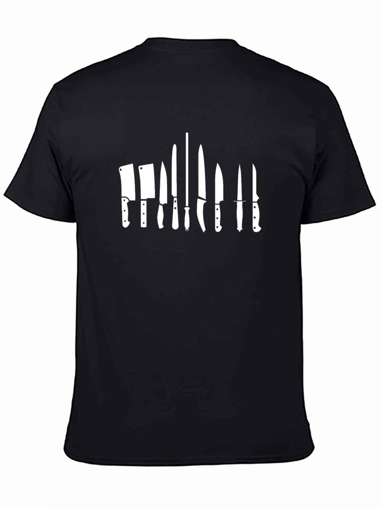 Chefs Knife Collection Black T-Shirt
