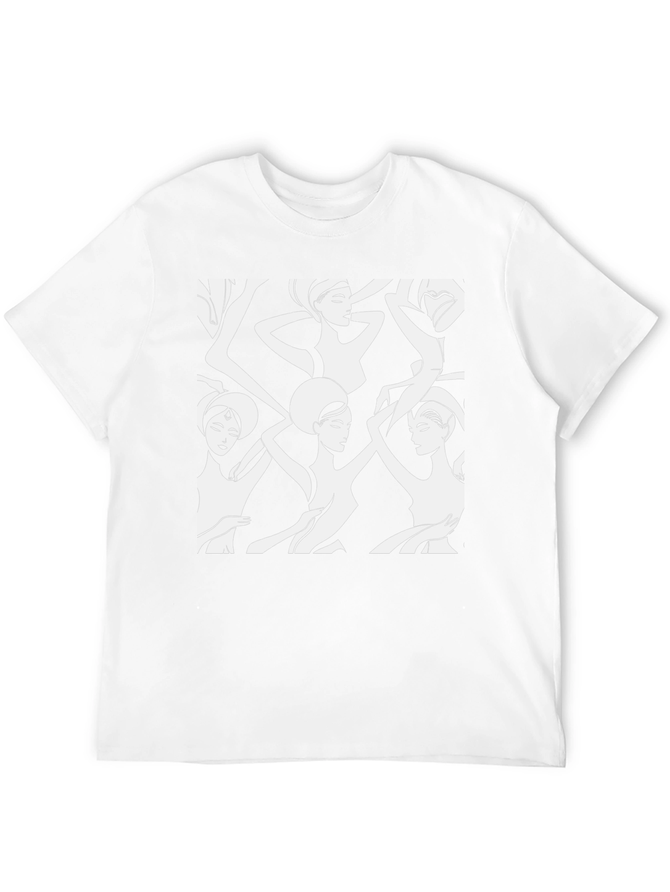 Modern Art Womens Graphic Tee - Black